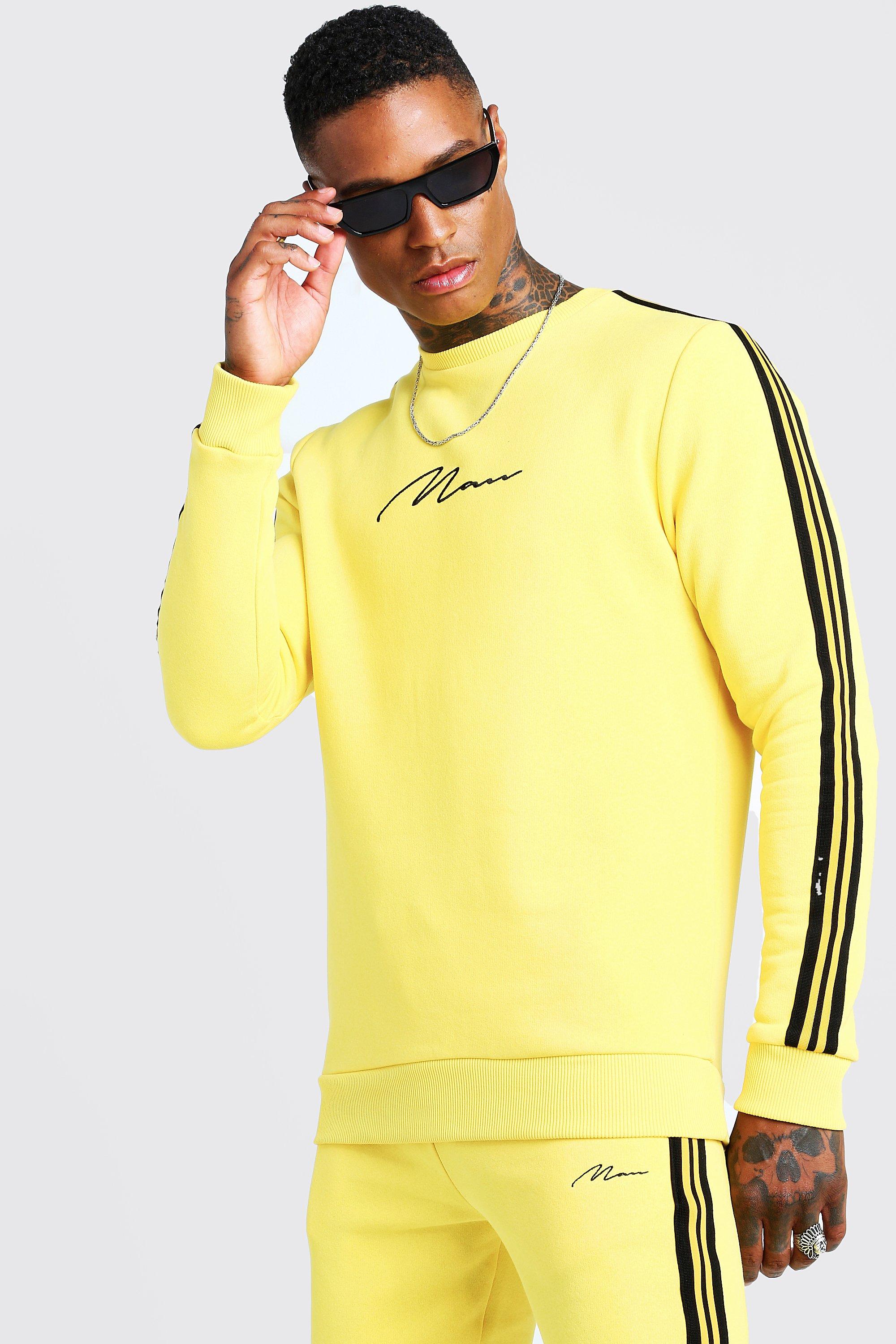 mustard yellow tracksuit