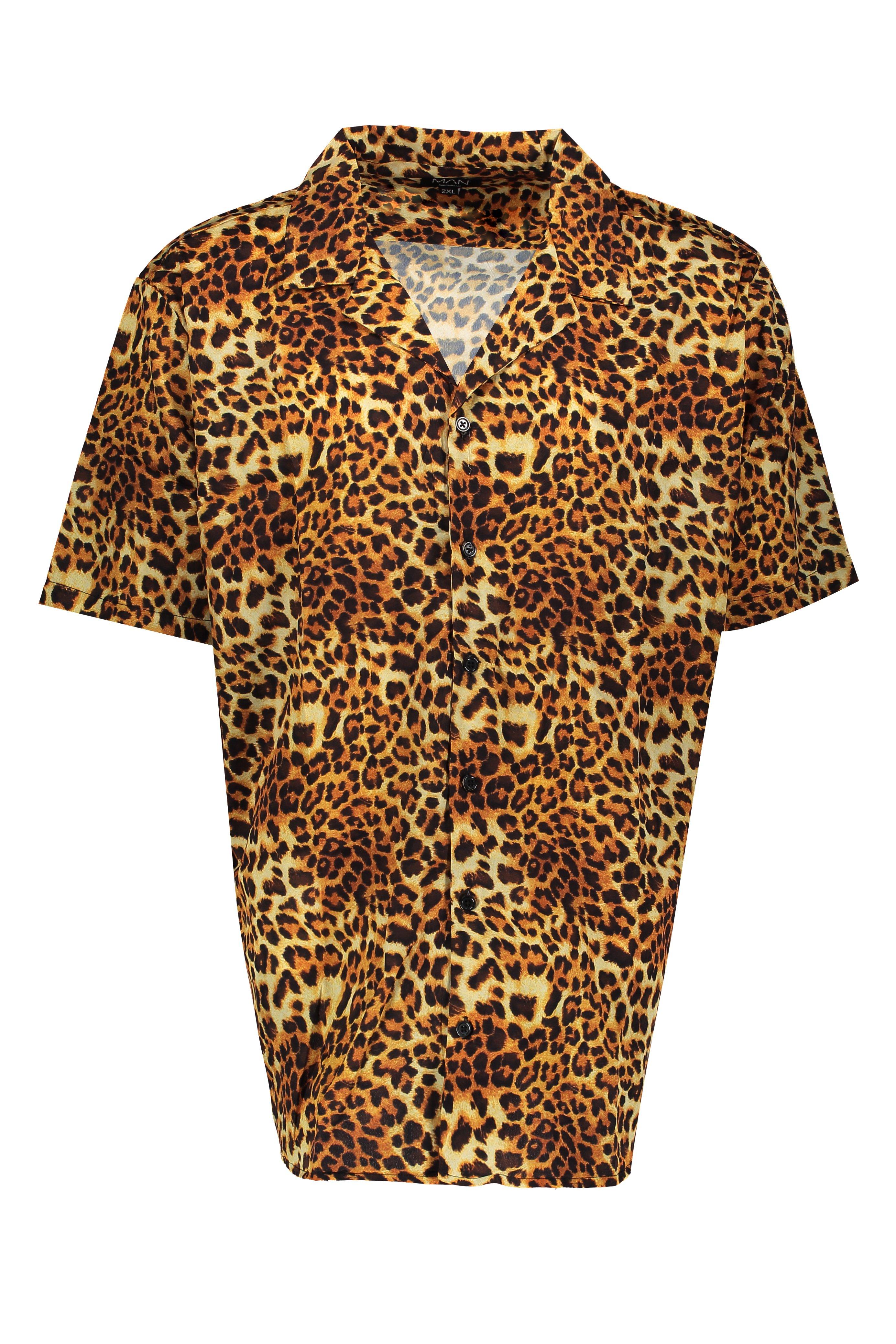 最大74%OFFクーポン MINEDENIM Leopard S Open Collar Shirt