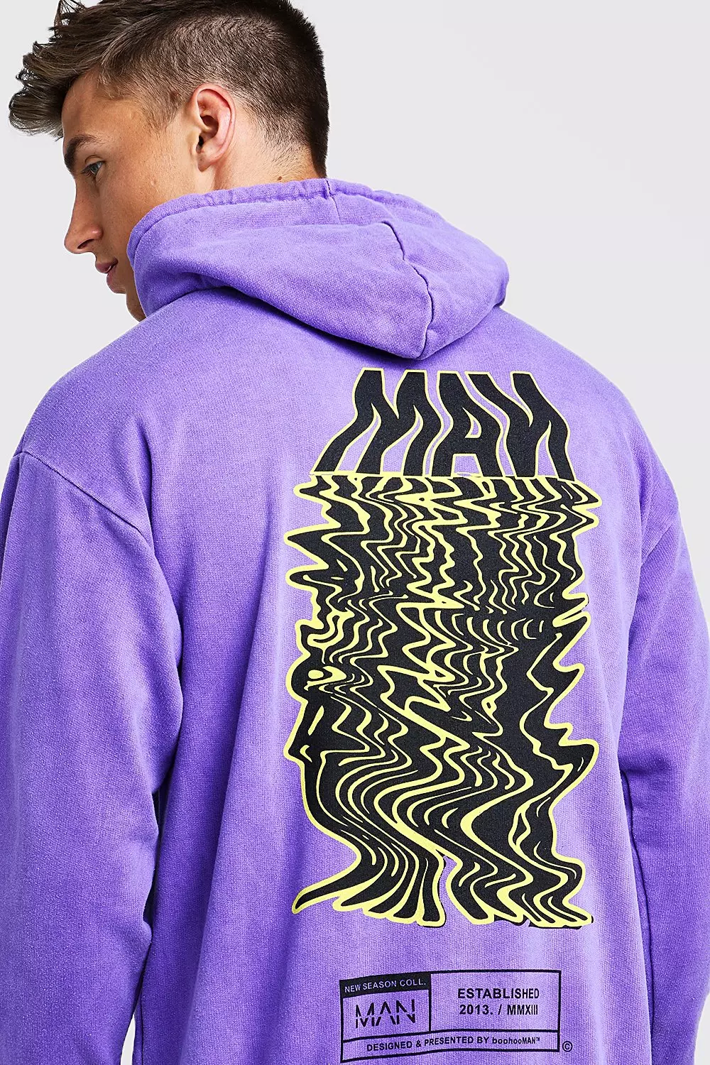 MAN Drip Print Hoodie