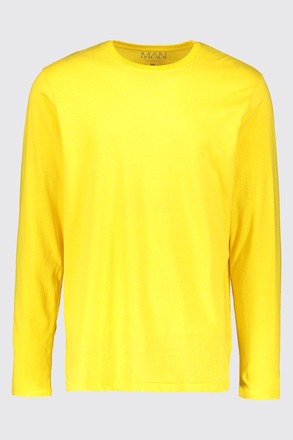 yellow long sleeve t shirt