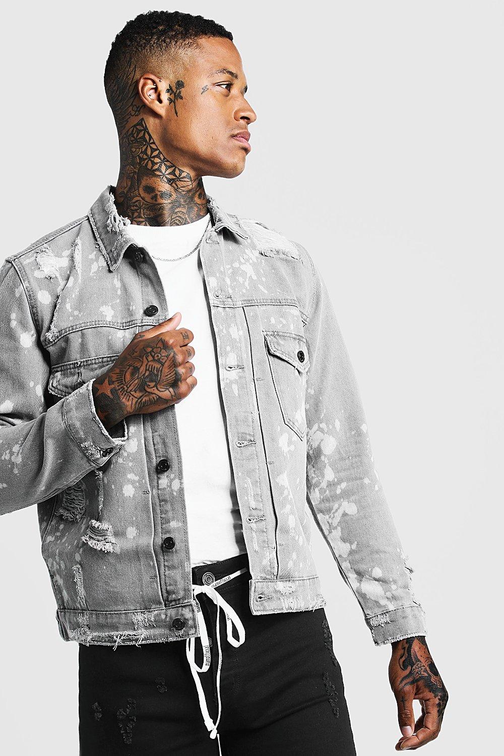 light grey jean jacket