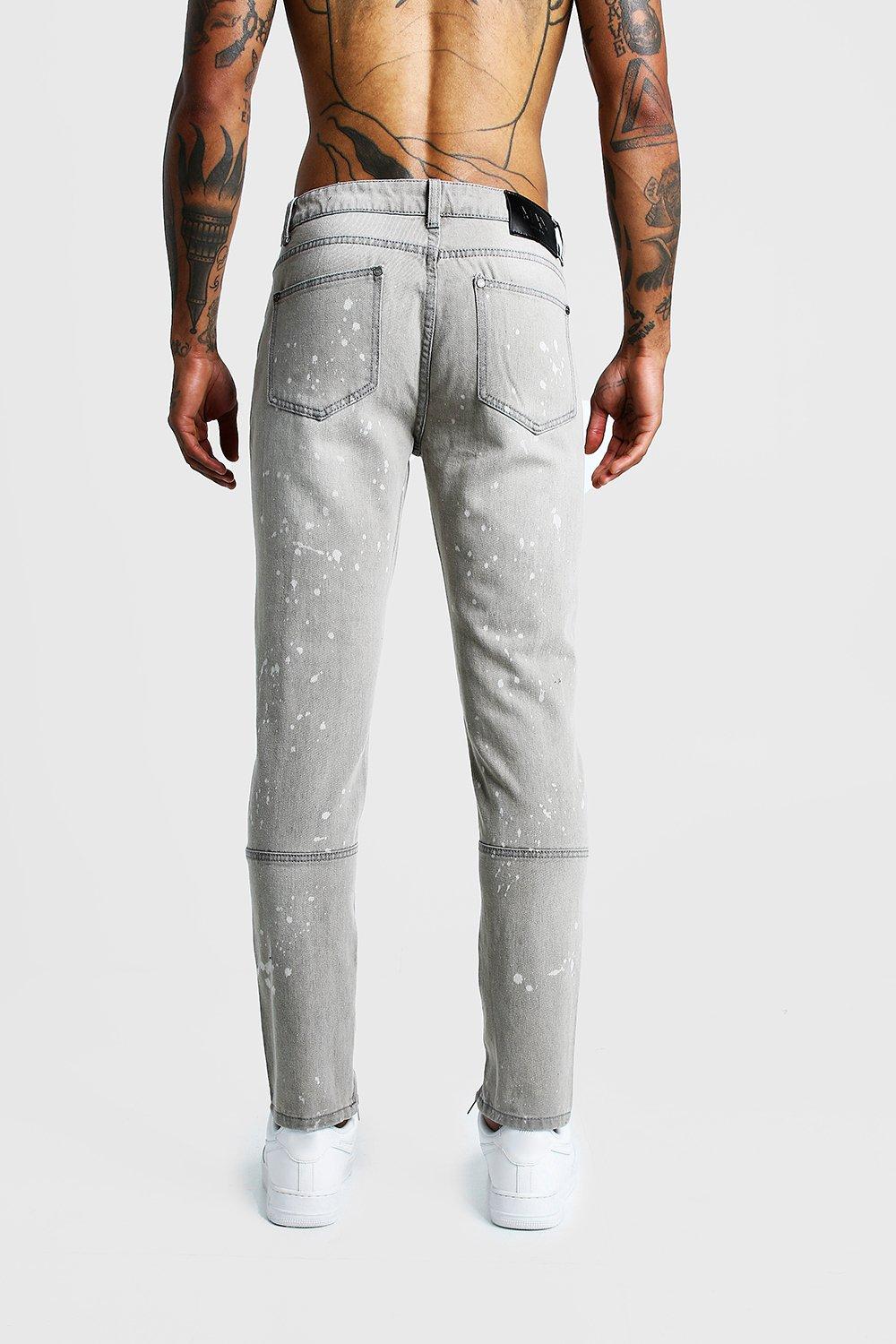 bleaching grey jeans