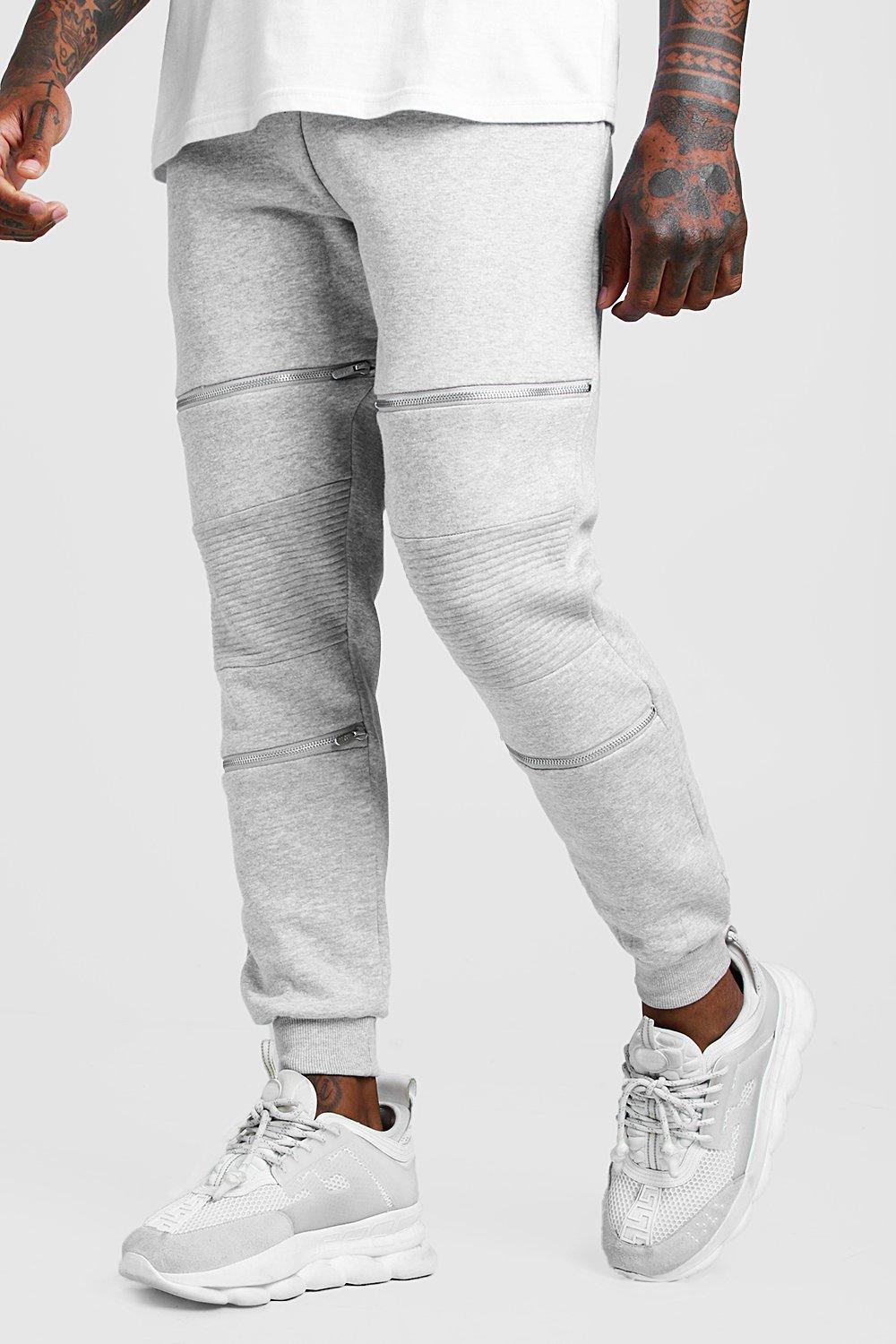 grey biker joggers