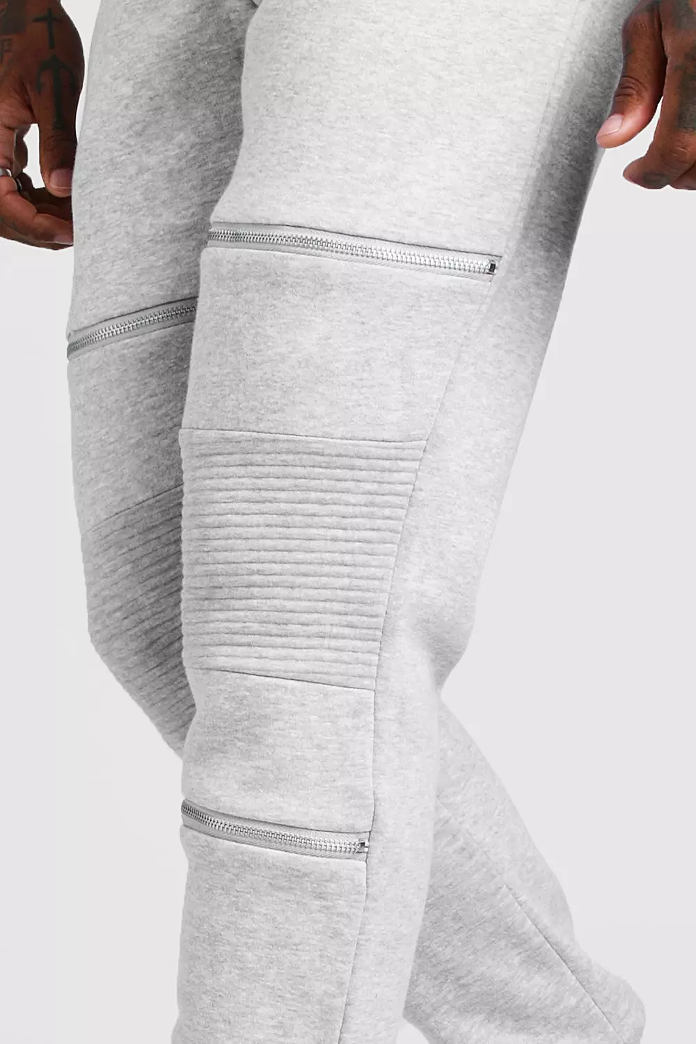 Biker joggers clearance with zippers