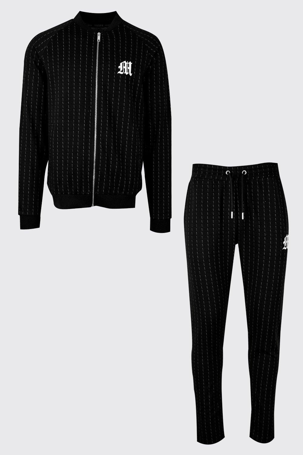 pinstripe tracksuit