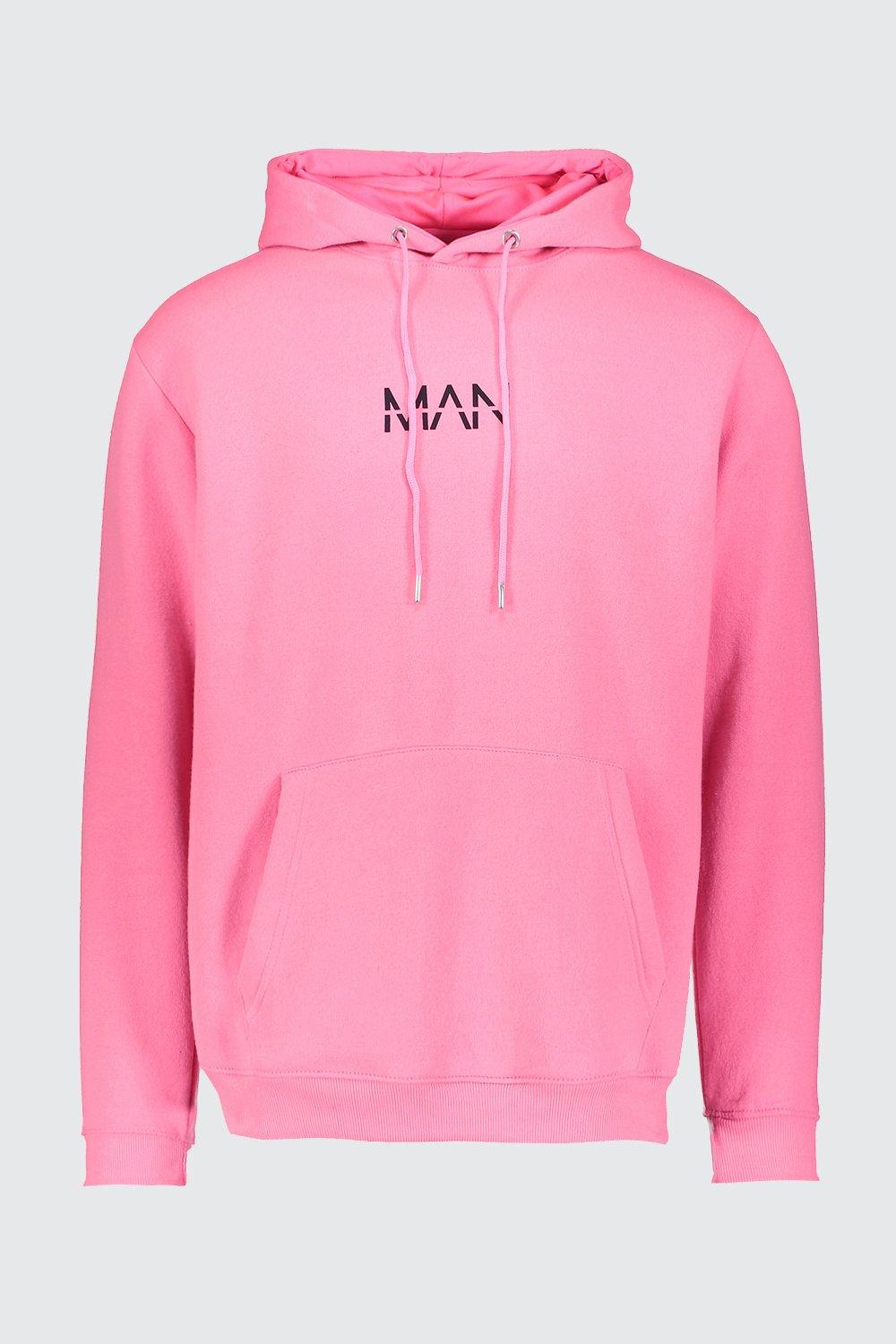 fluro pink hoodie