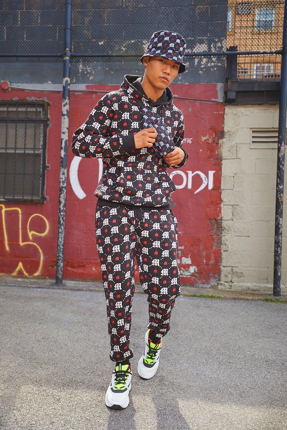 boohooman white tracksuit