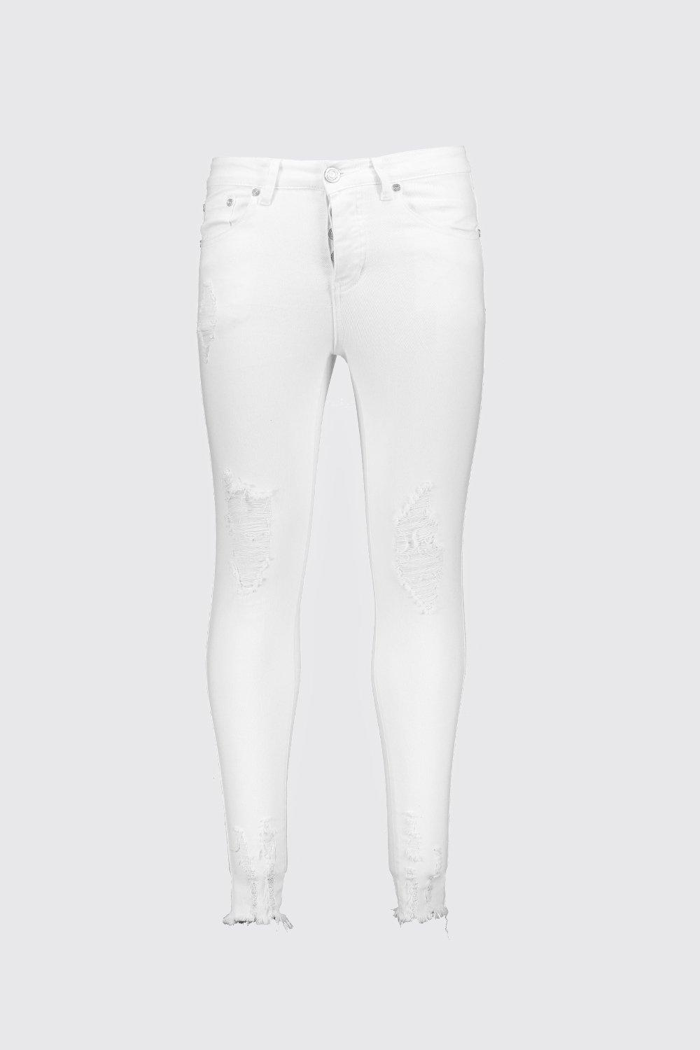 white super skinny jeans for guys