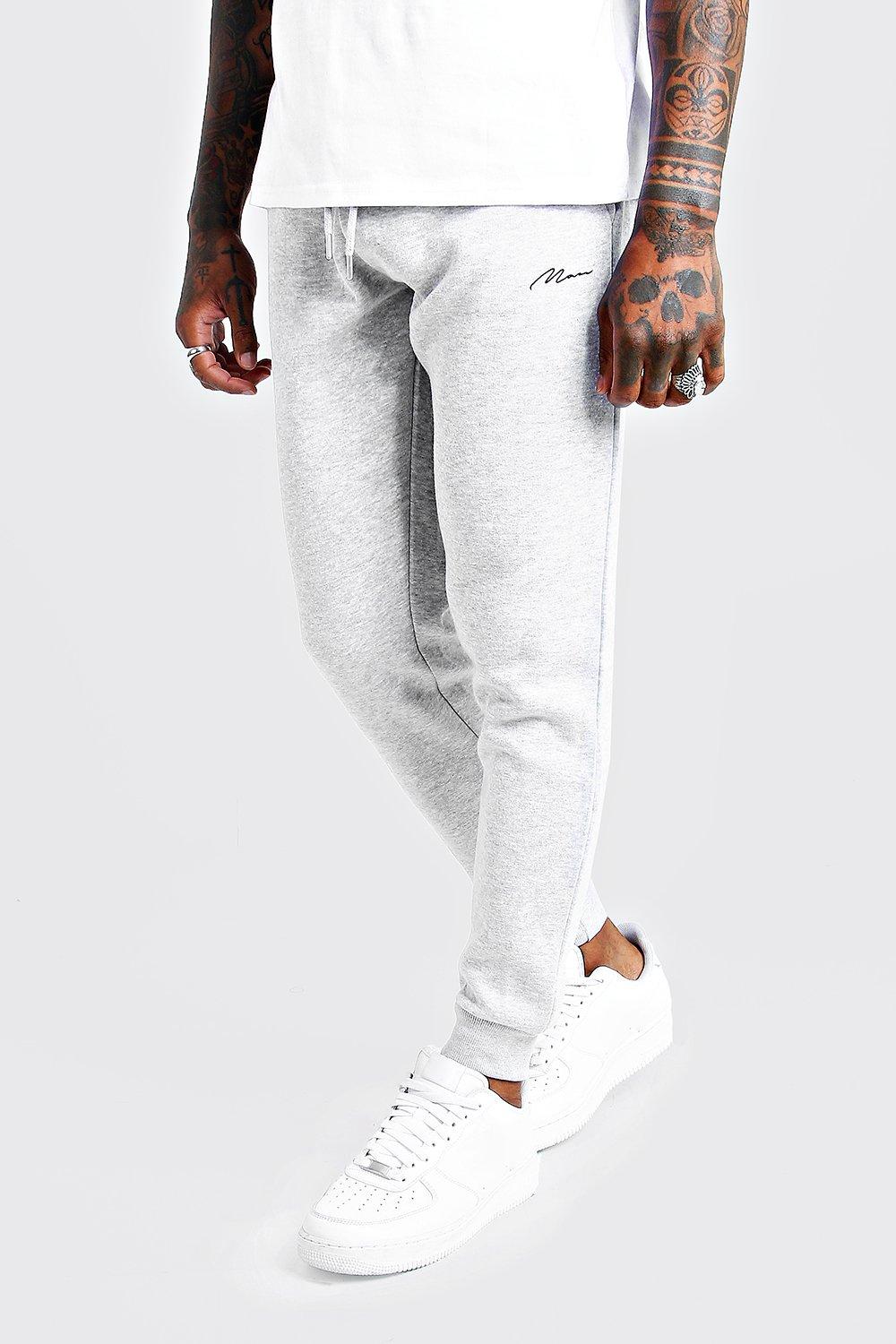 boohooman grey joggers