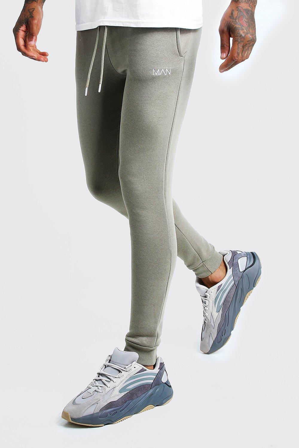 super skinny grey joggers