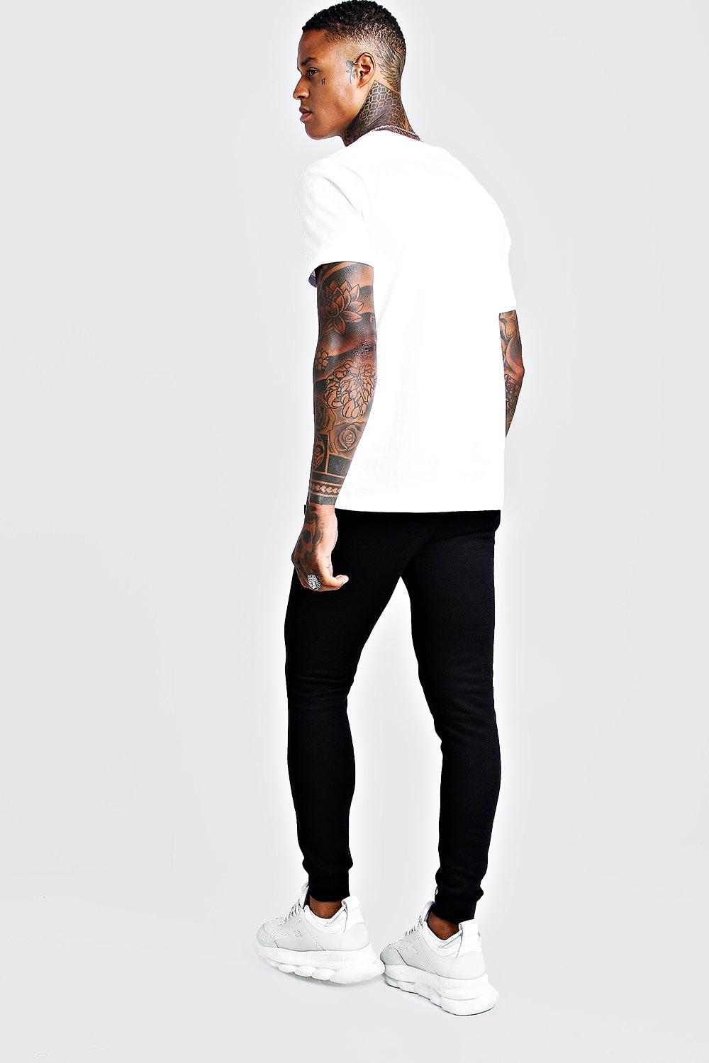 boohooman super skinny joggers