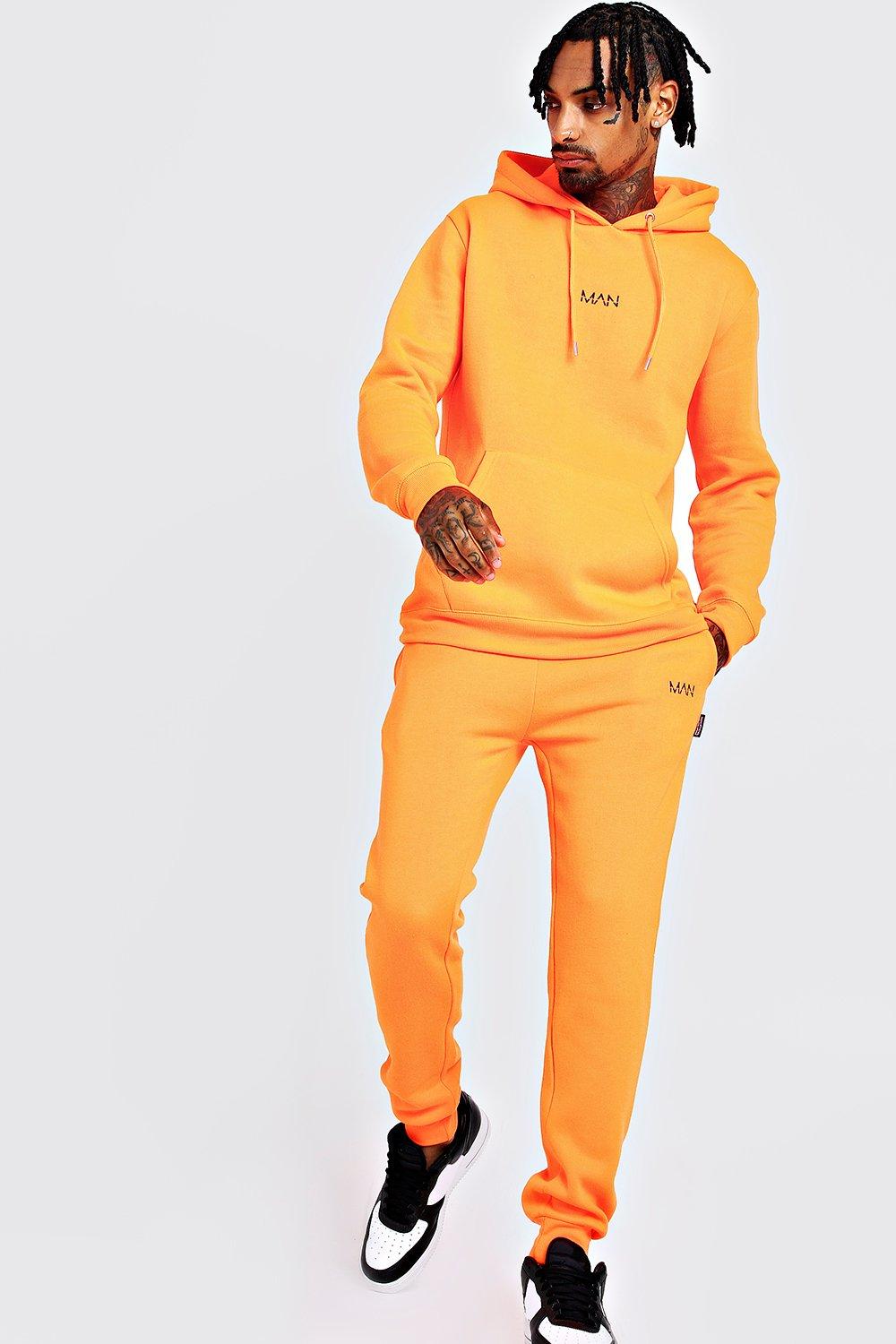 neon orange tracksuit