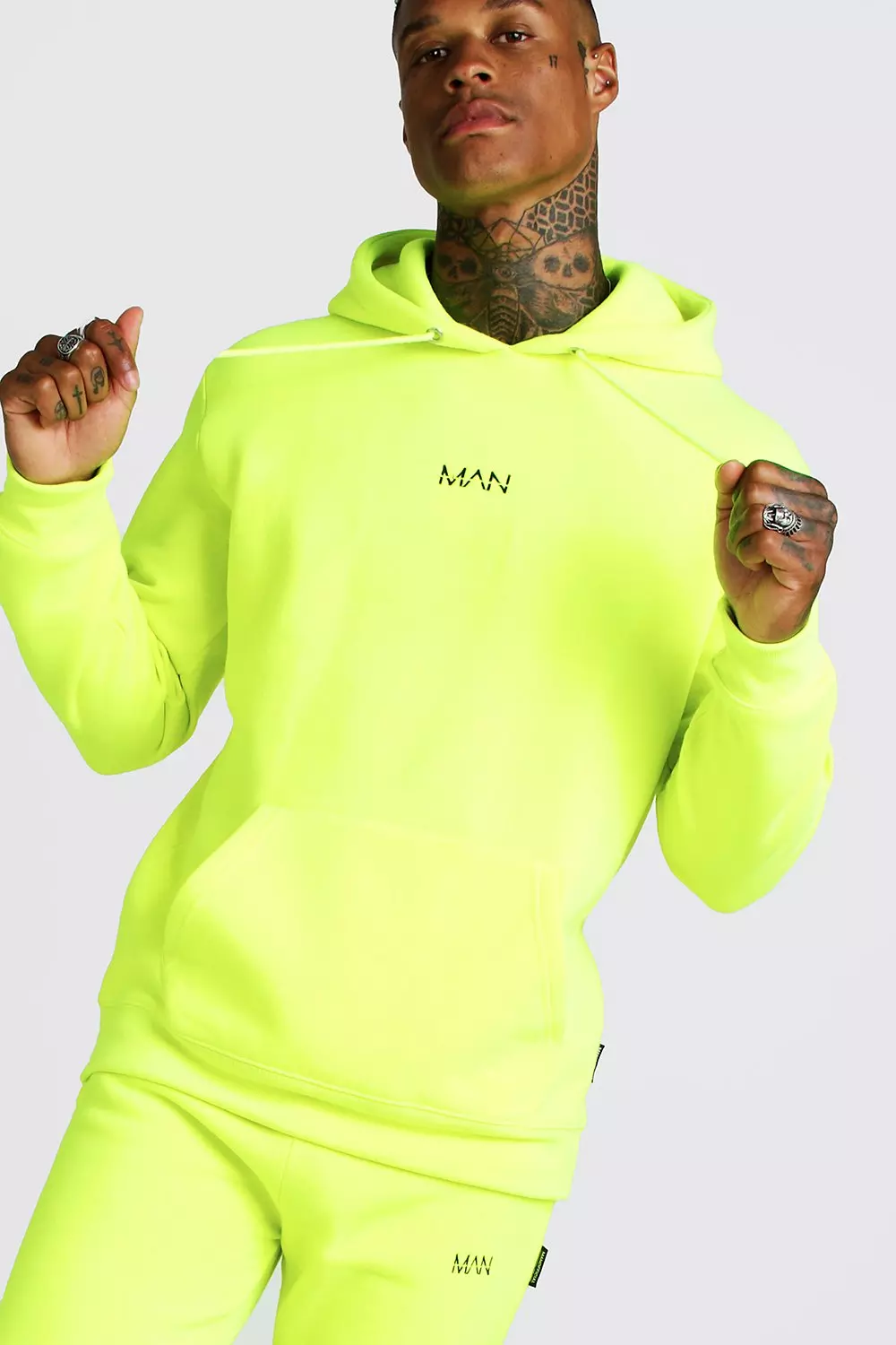 Neon best sale yellow tracksuit