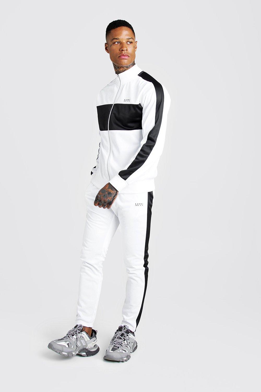 all white mens tracksuit