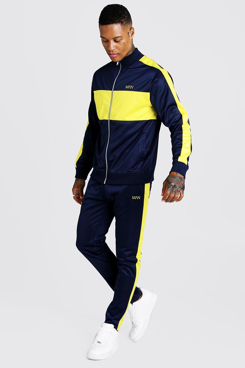 colour block tracksuit