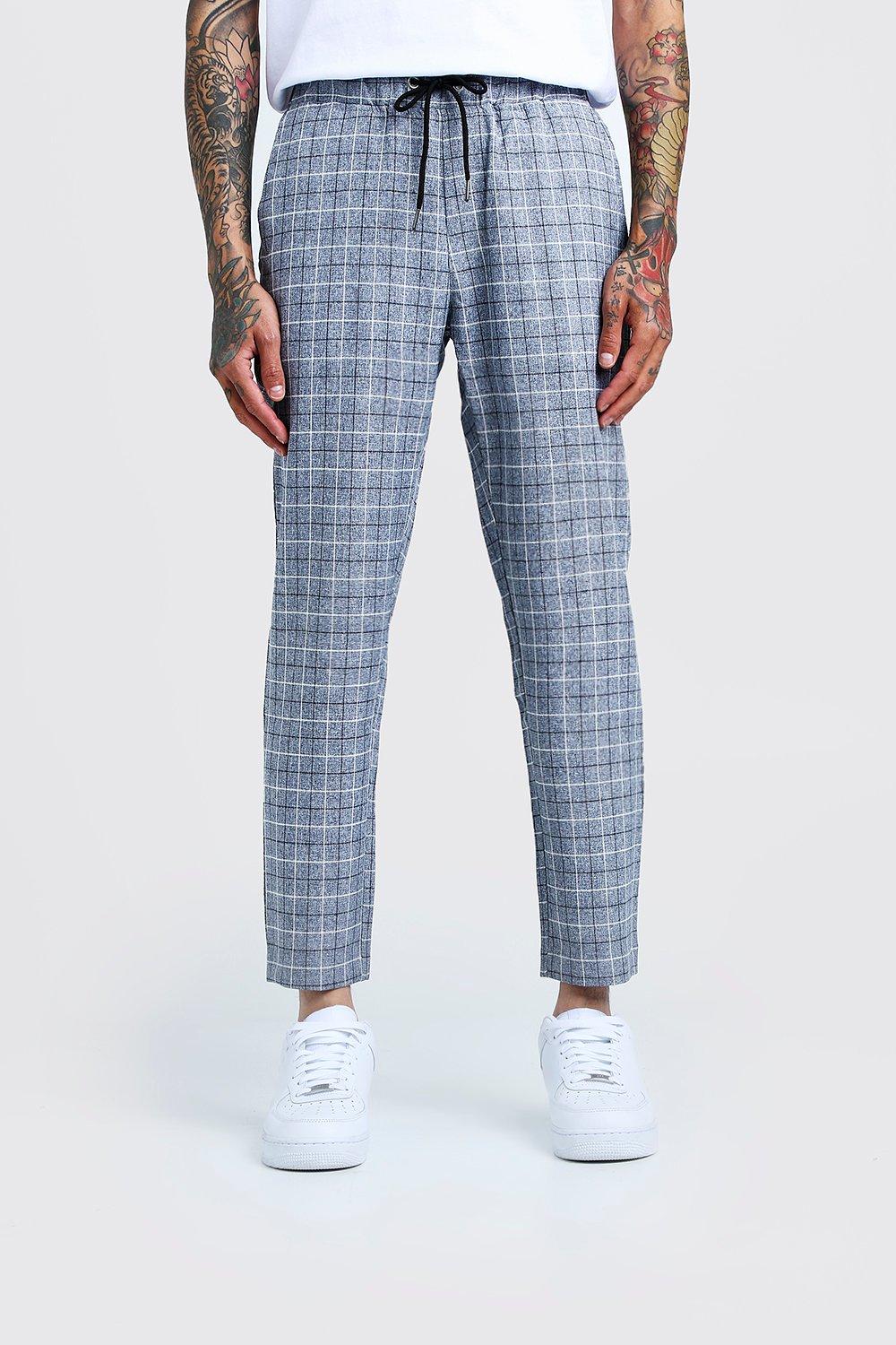 smart checked jogger