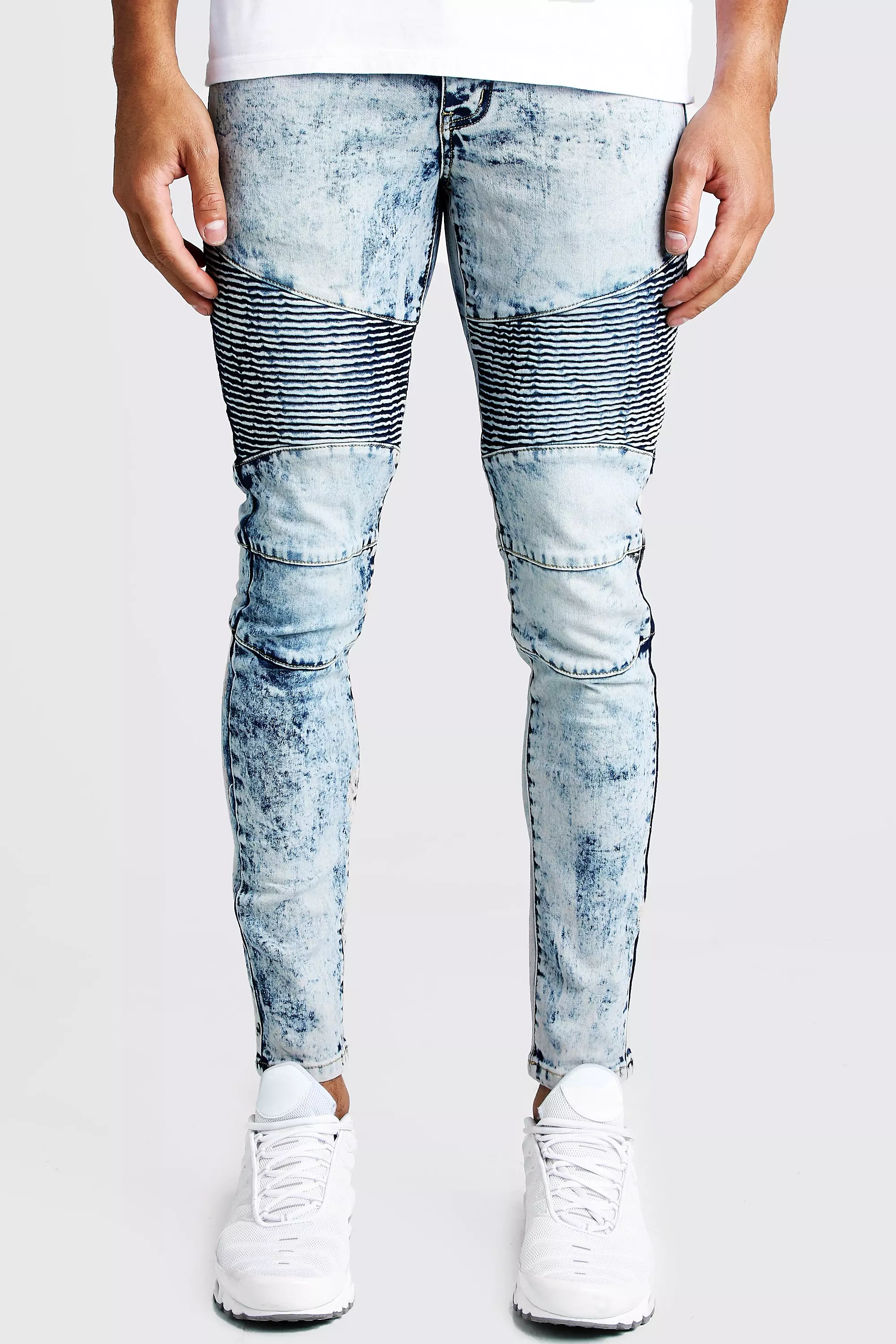 Super Skinny Fit Biker Jeans