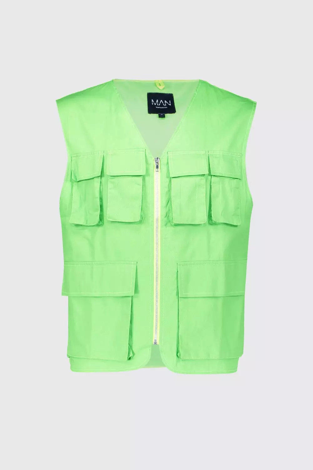 Another Influence Utility Gilet In Green for Men