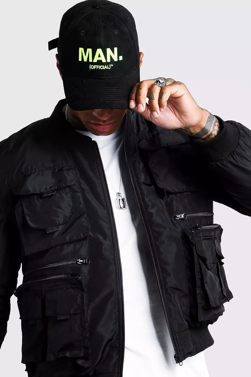 UTILITY JACKET MEN (BLACK) — ByStanR.