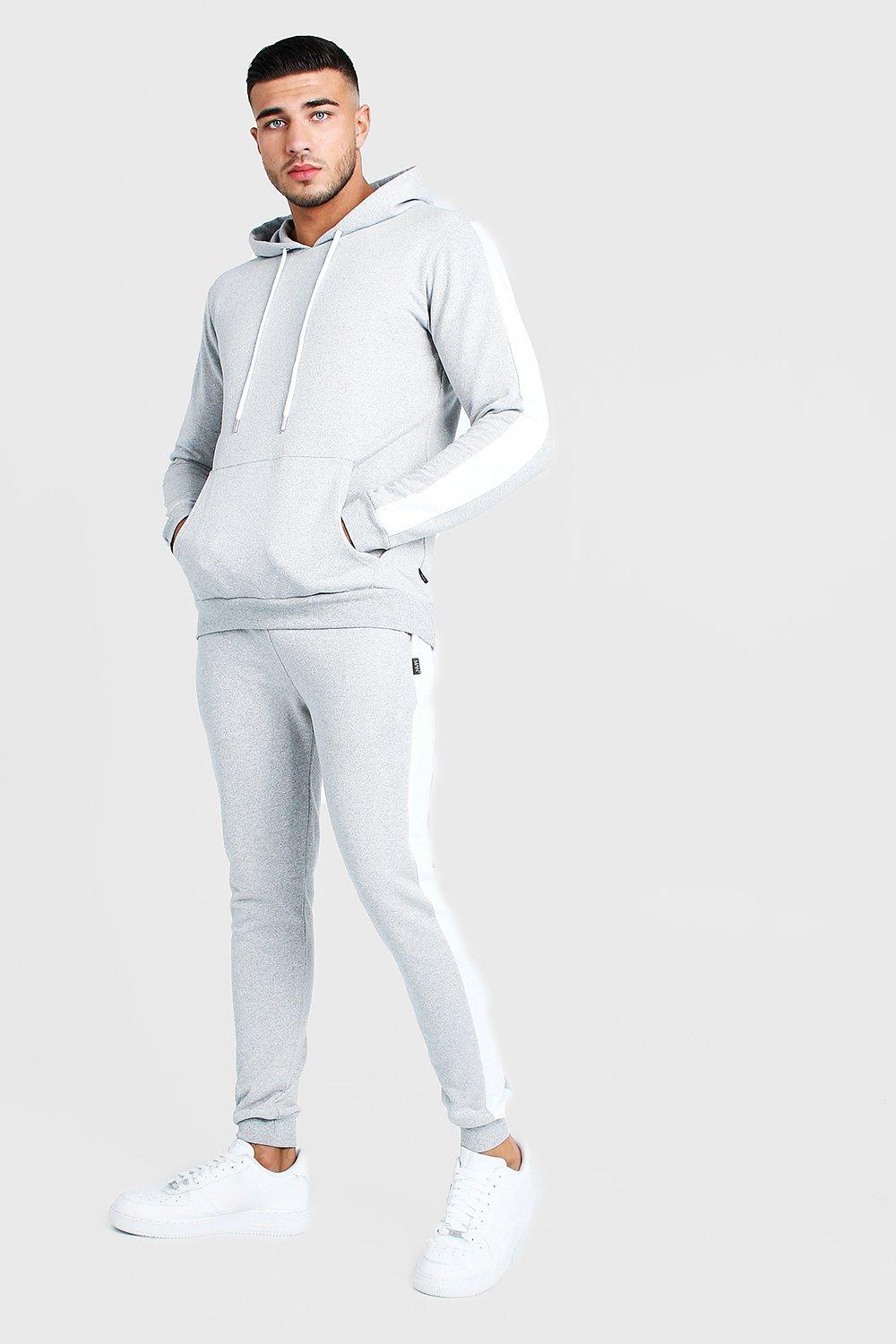 boohoo mens grey tracksuit