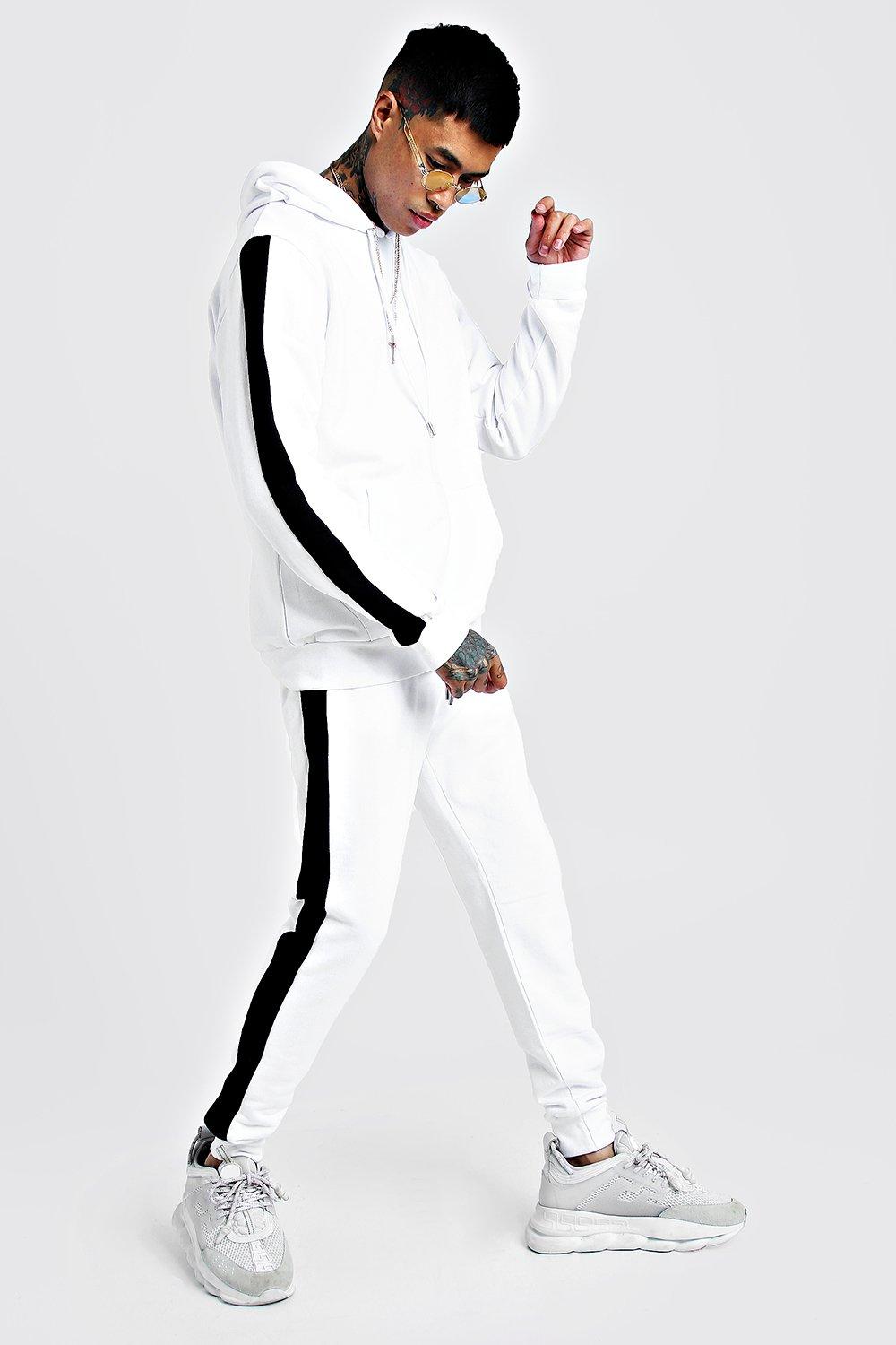boohooman white tracksuit