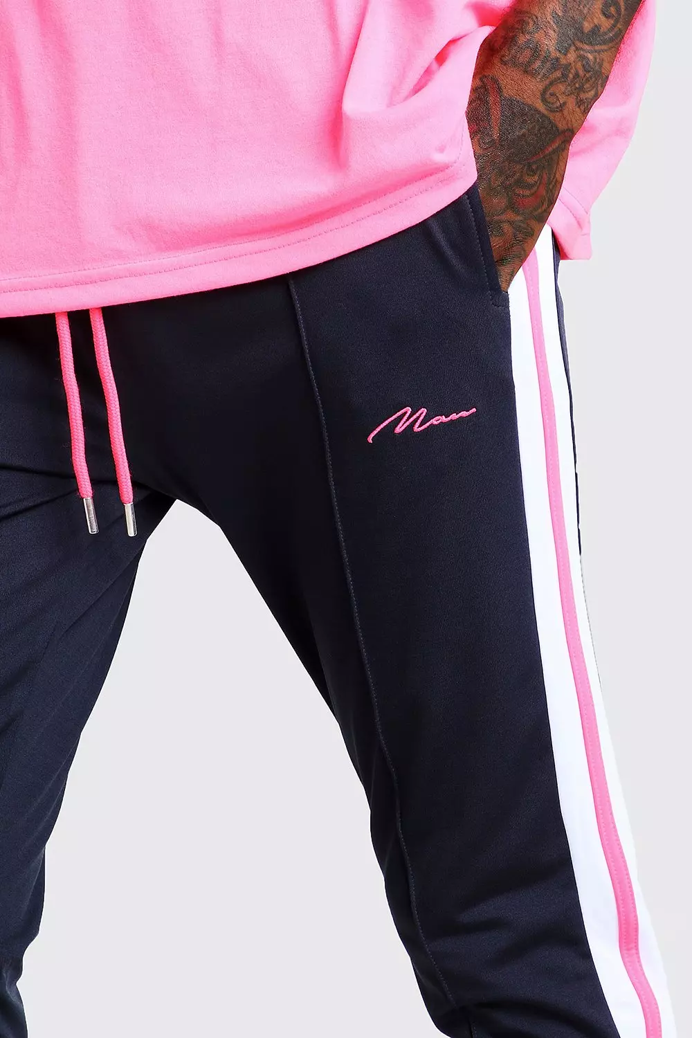 Neon clearance stripe joggers