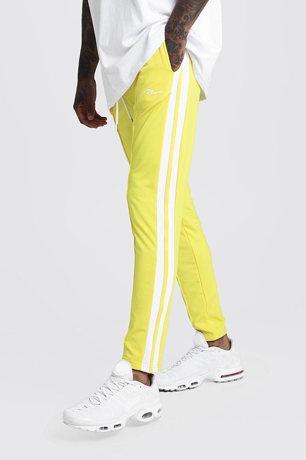 yellow joggers for men