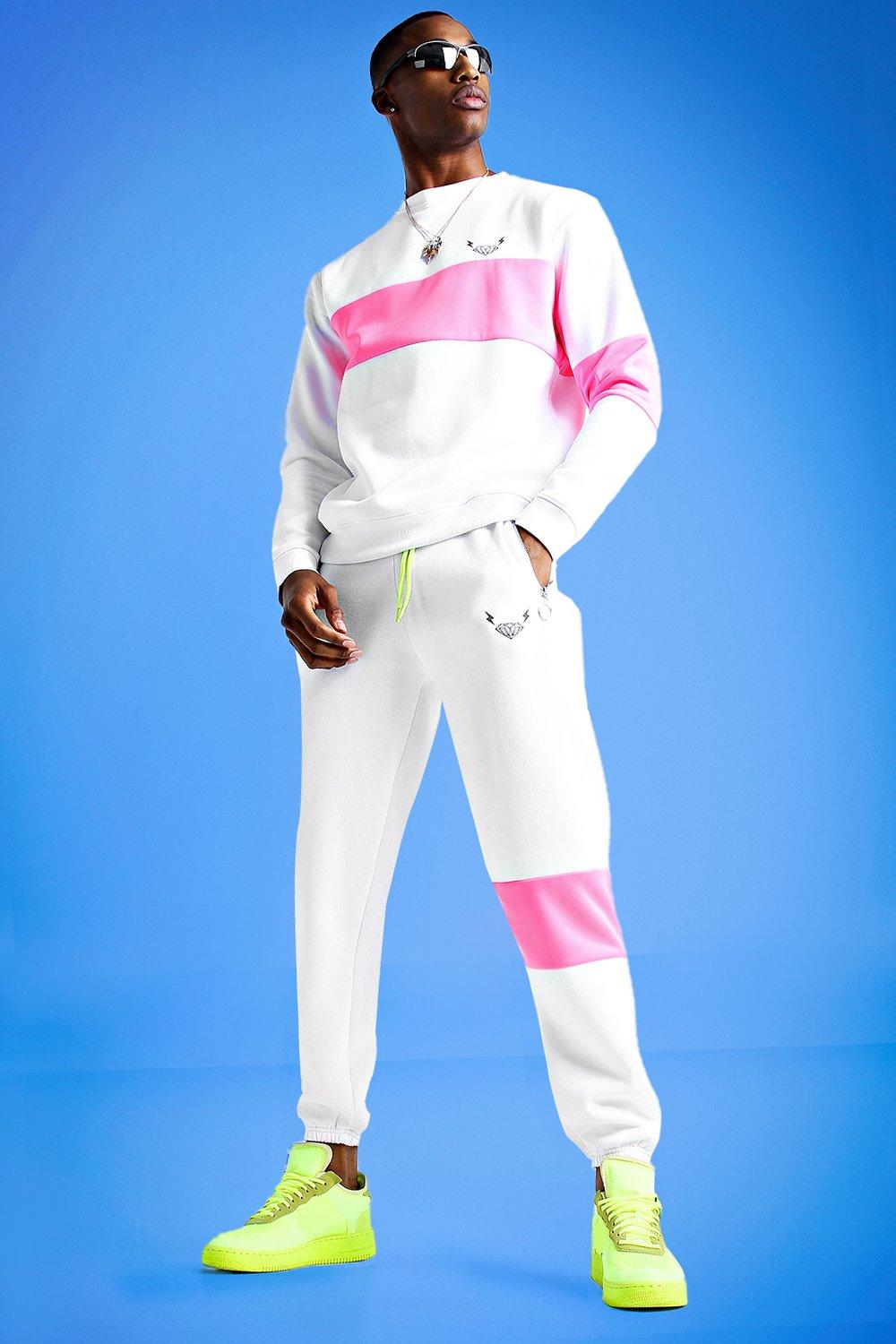 boohooman skinny fit tracksuit