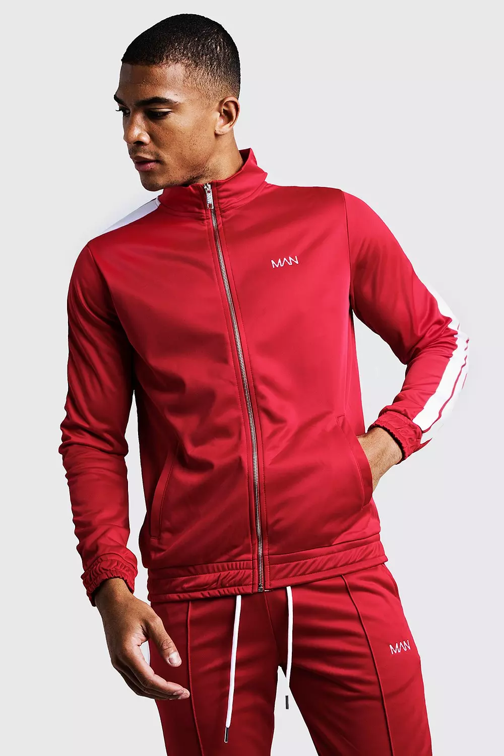 Side sales tape tracksuit