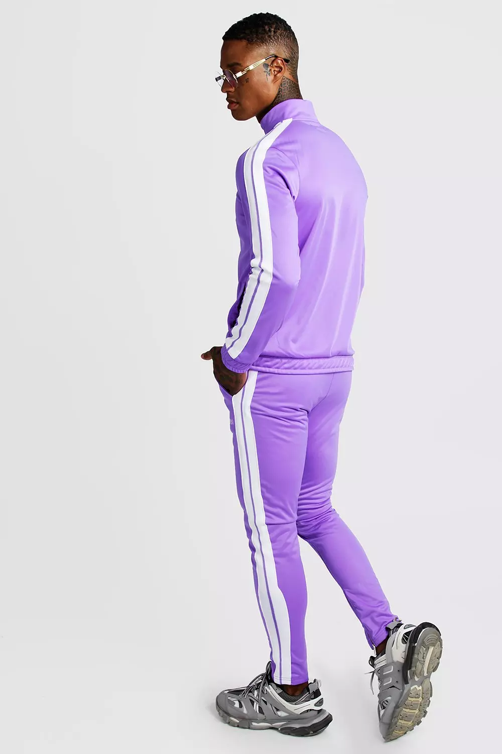 Adidas tracksuit cheap taped sides