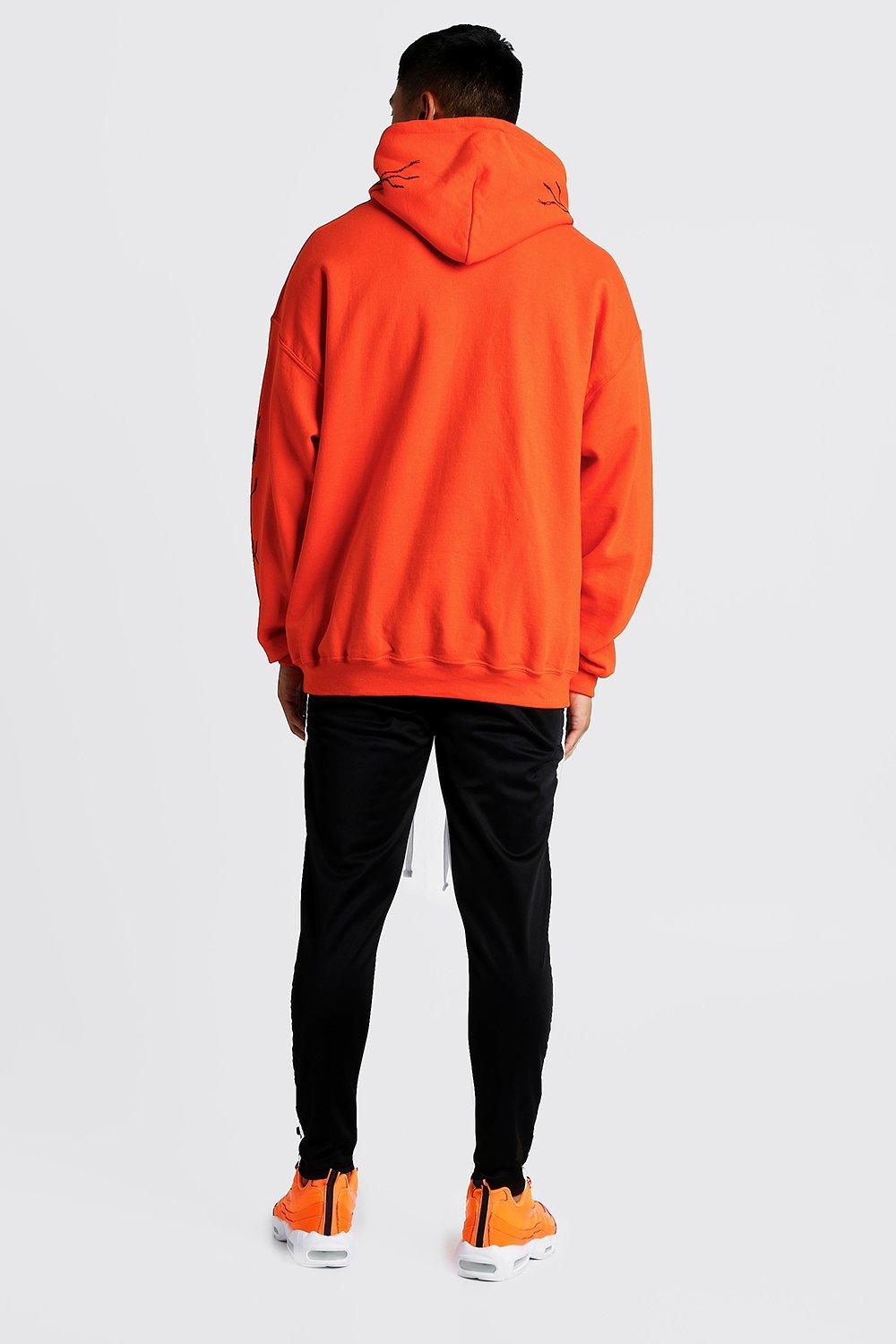 orange neon hoodie