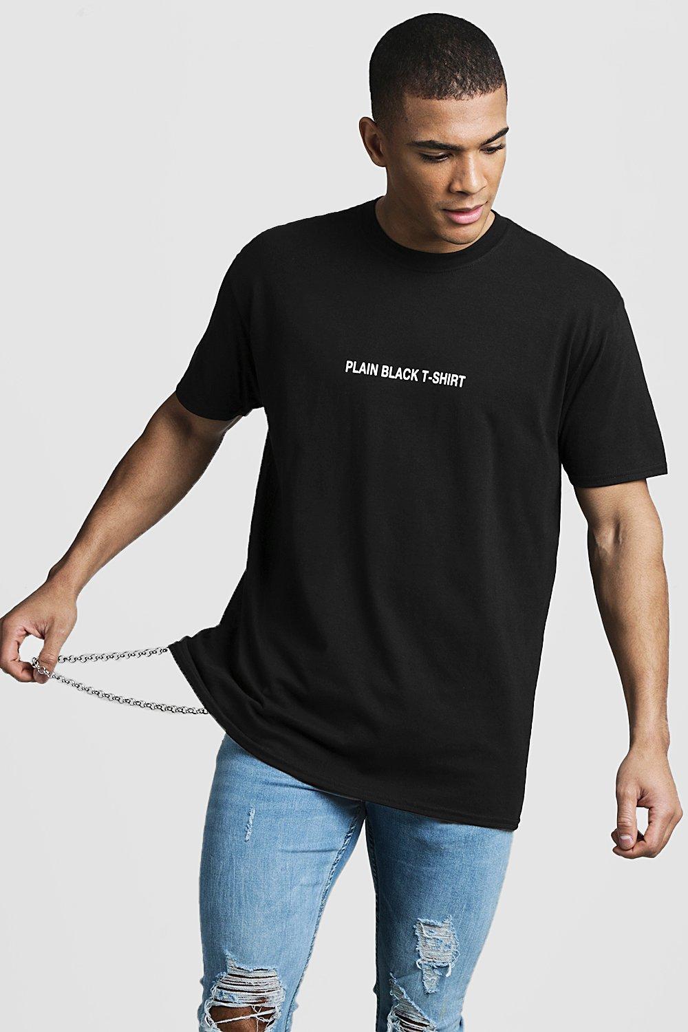 plain black tee