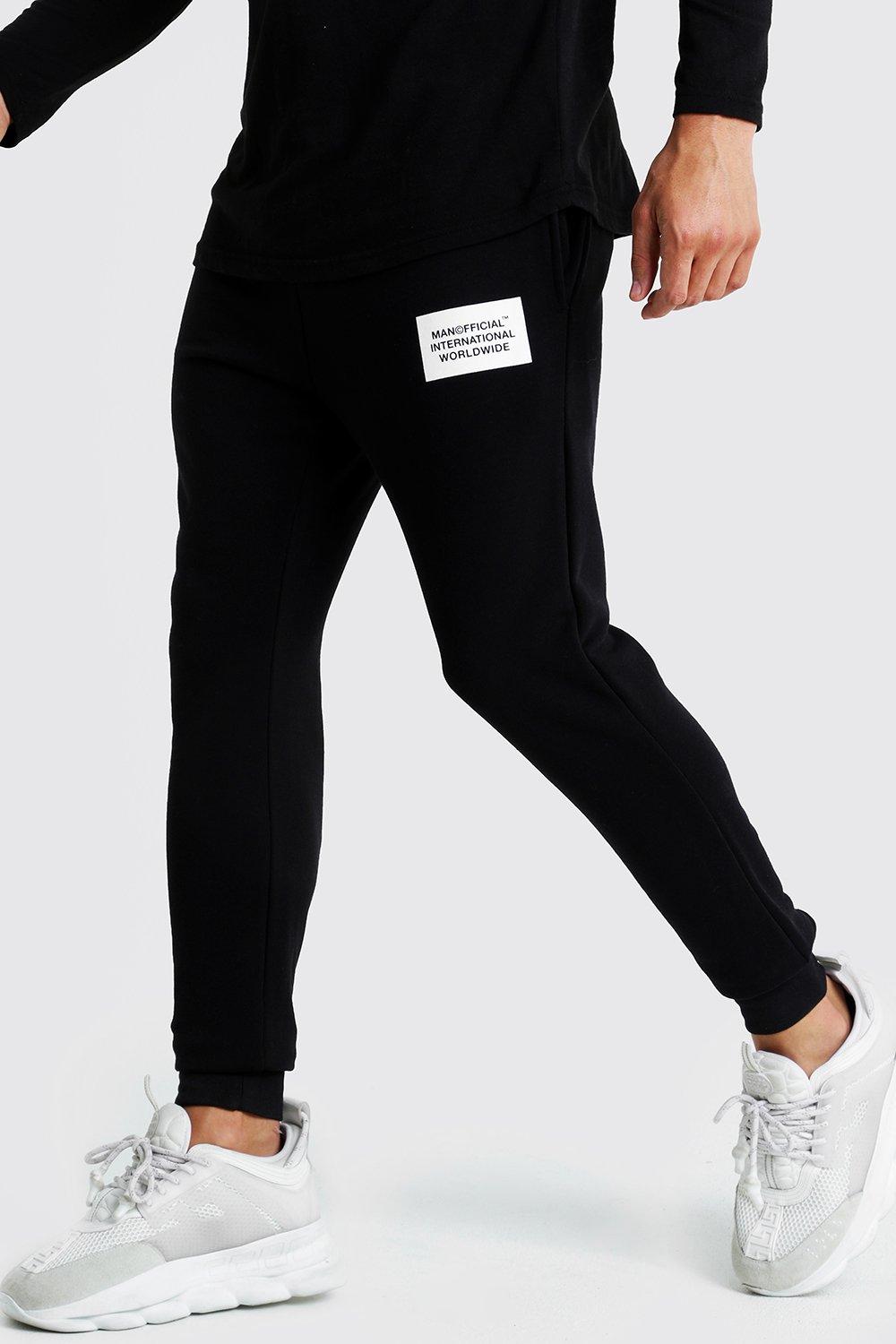 boohooman black joggers