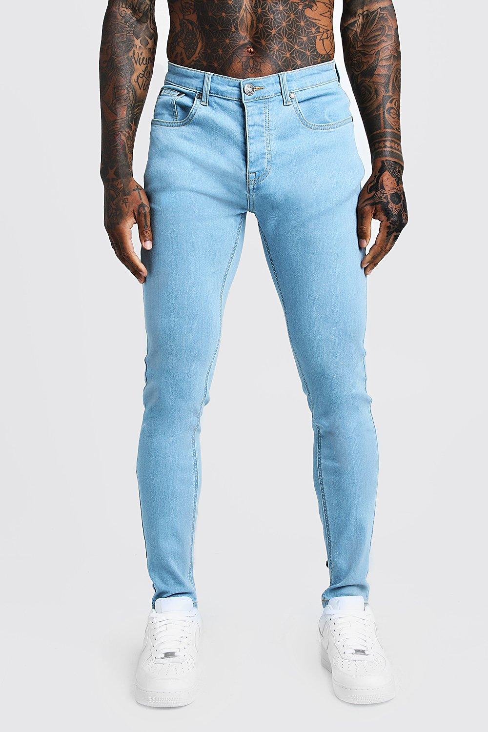 pale denim jeans