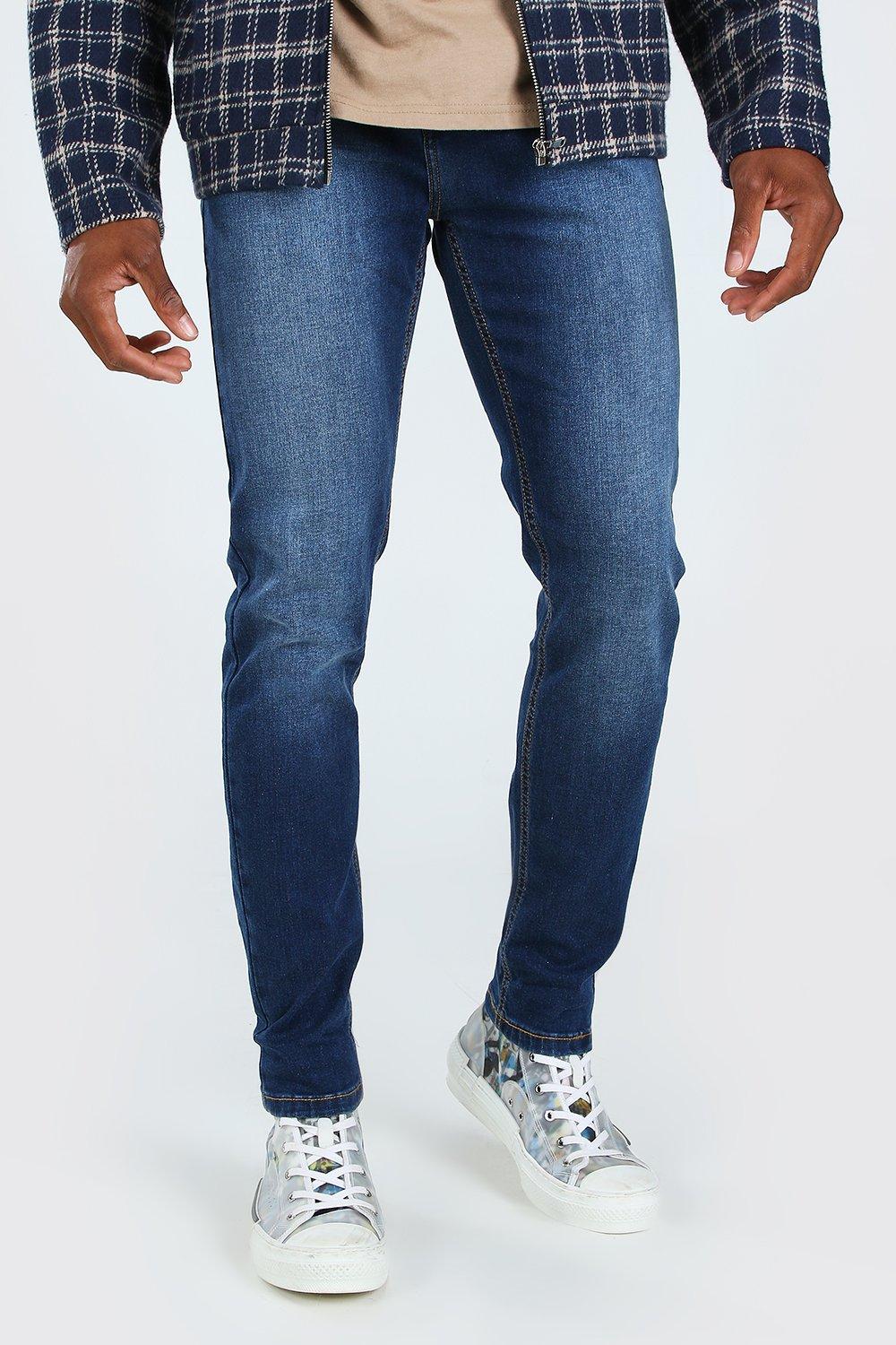 

Узкие джинсы из денима, Mid blue