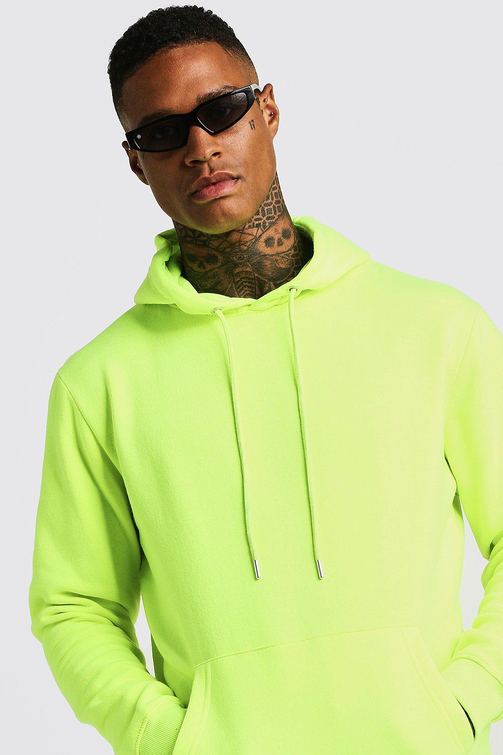 neon yellow sweatshirt