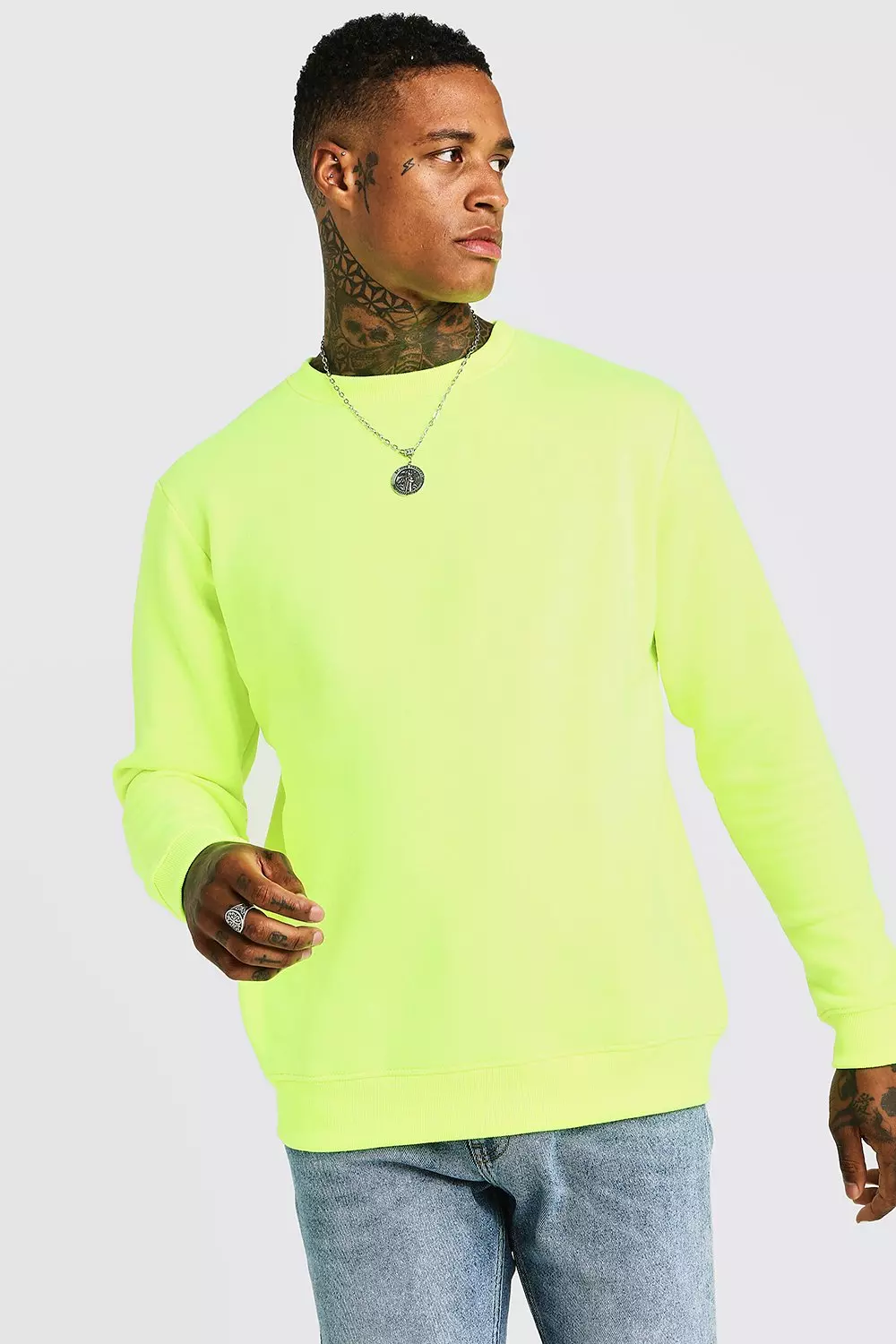 Highlighter shop yellow sweatshirt