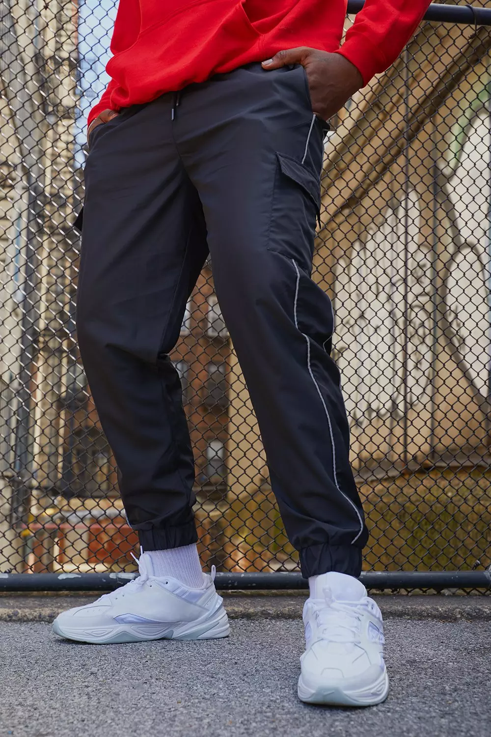 Reflective joggers 2025 plus size