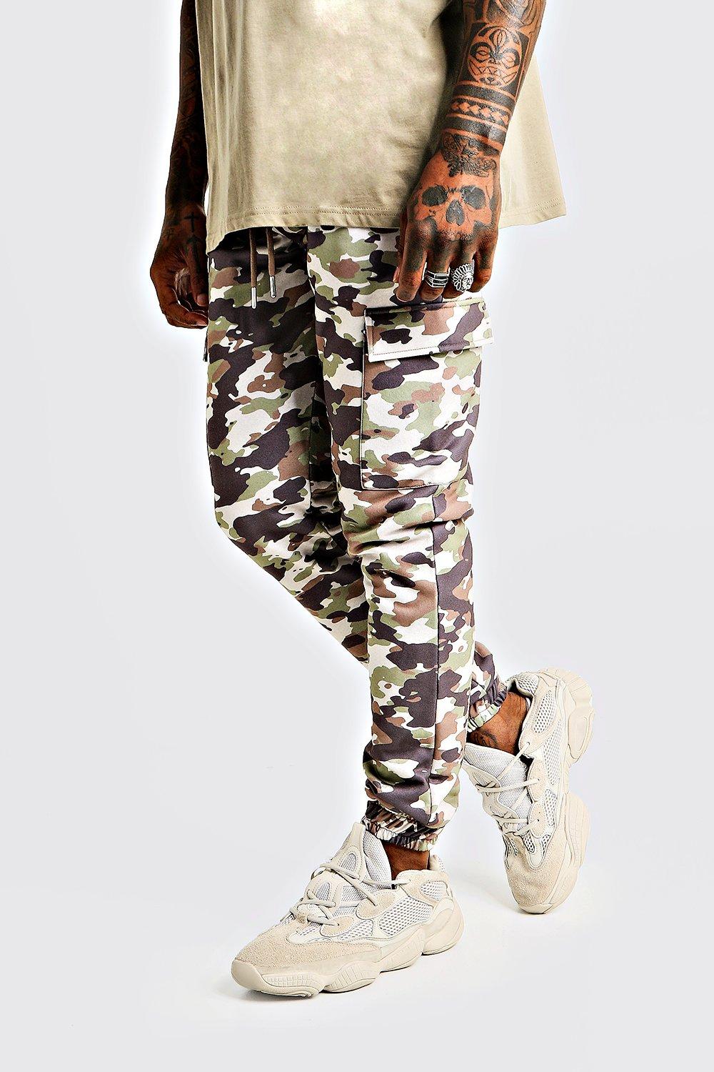 camo skinny joggers