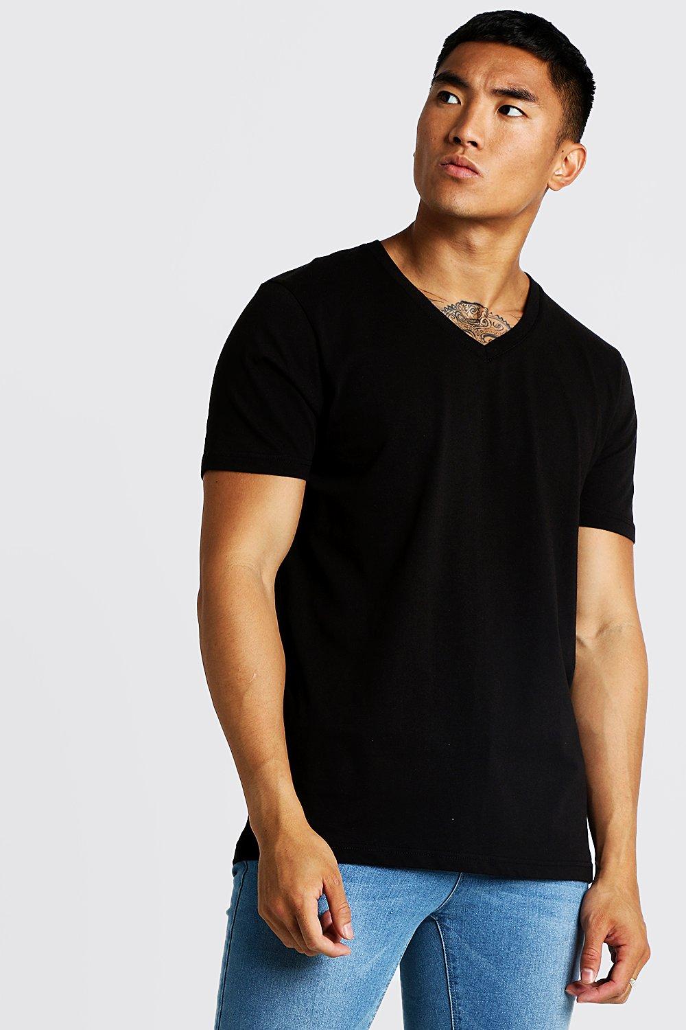 deep v neck tee