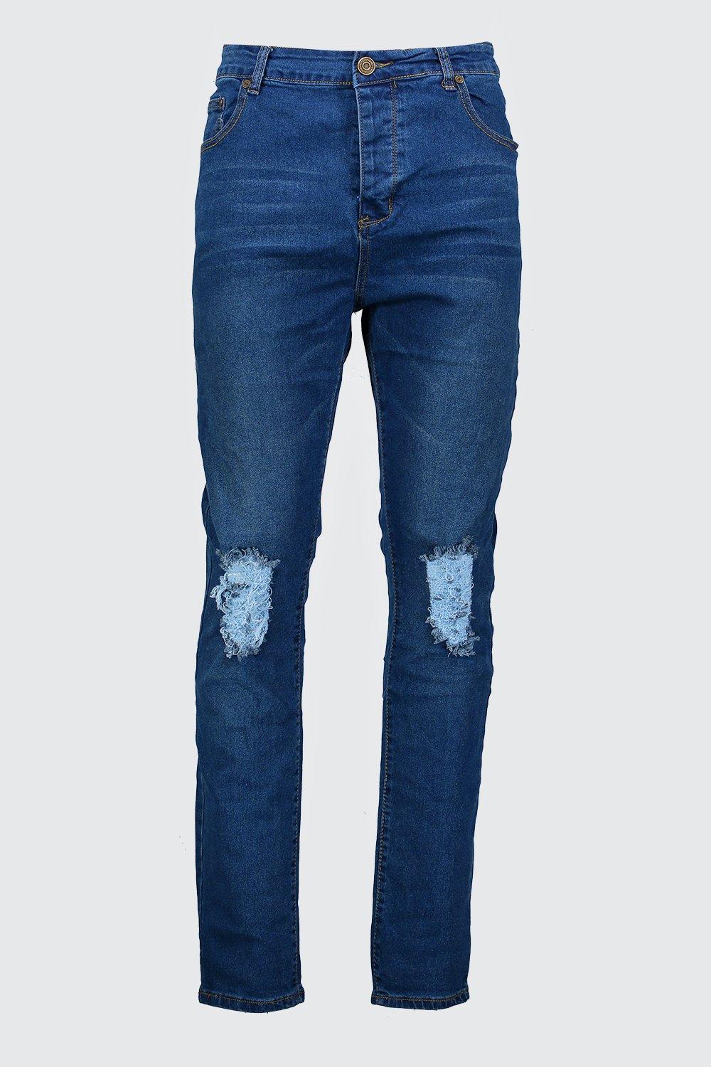 big and tall cut up jeans