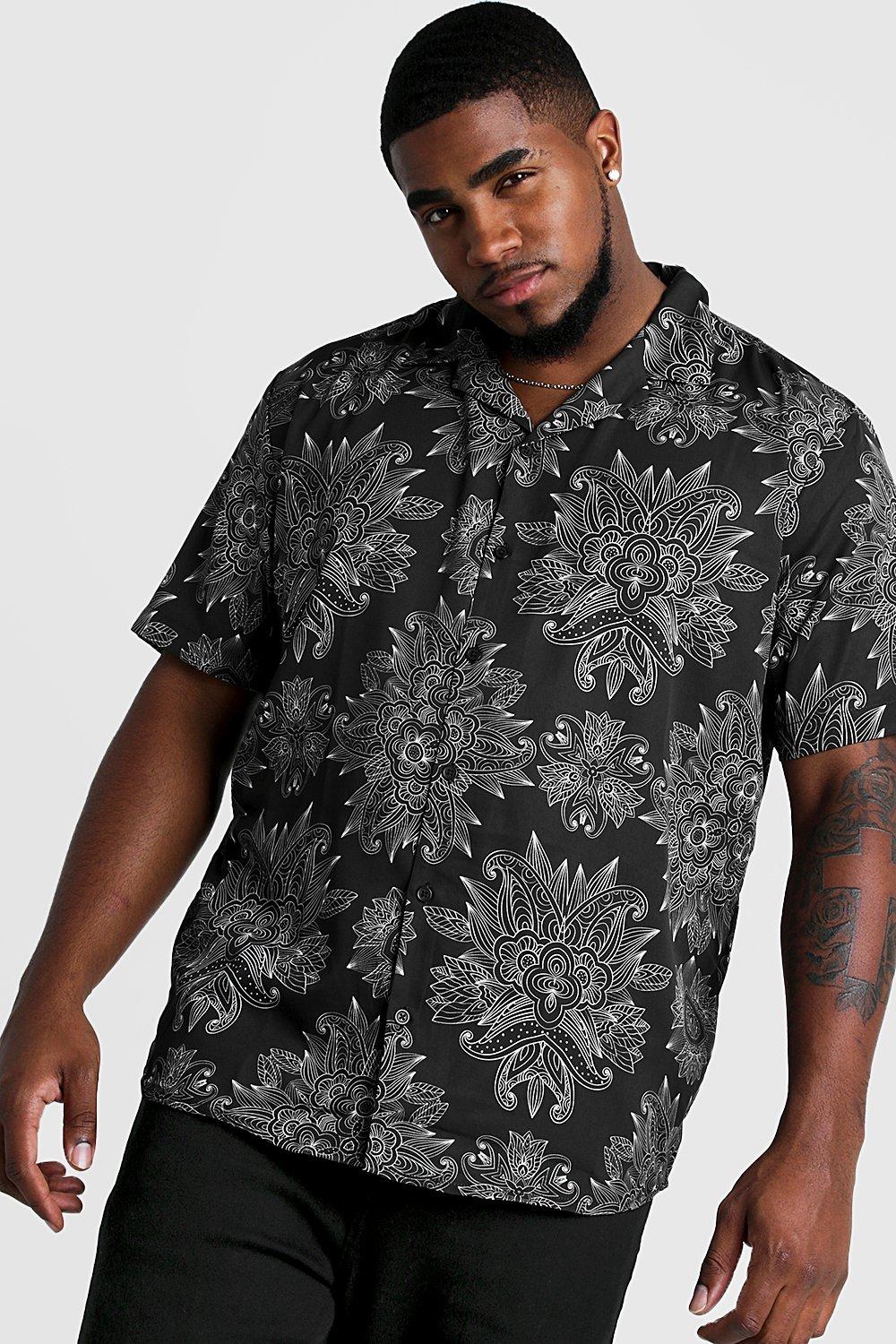 big and tall paisley shirt