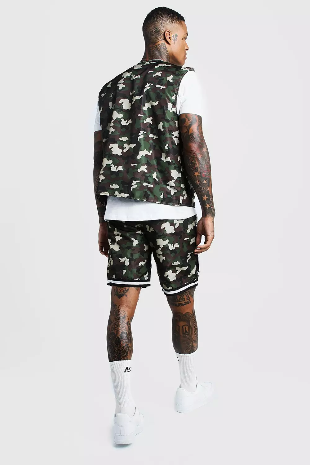 Nike Basketball dna camo vest in black