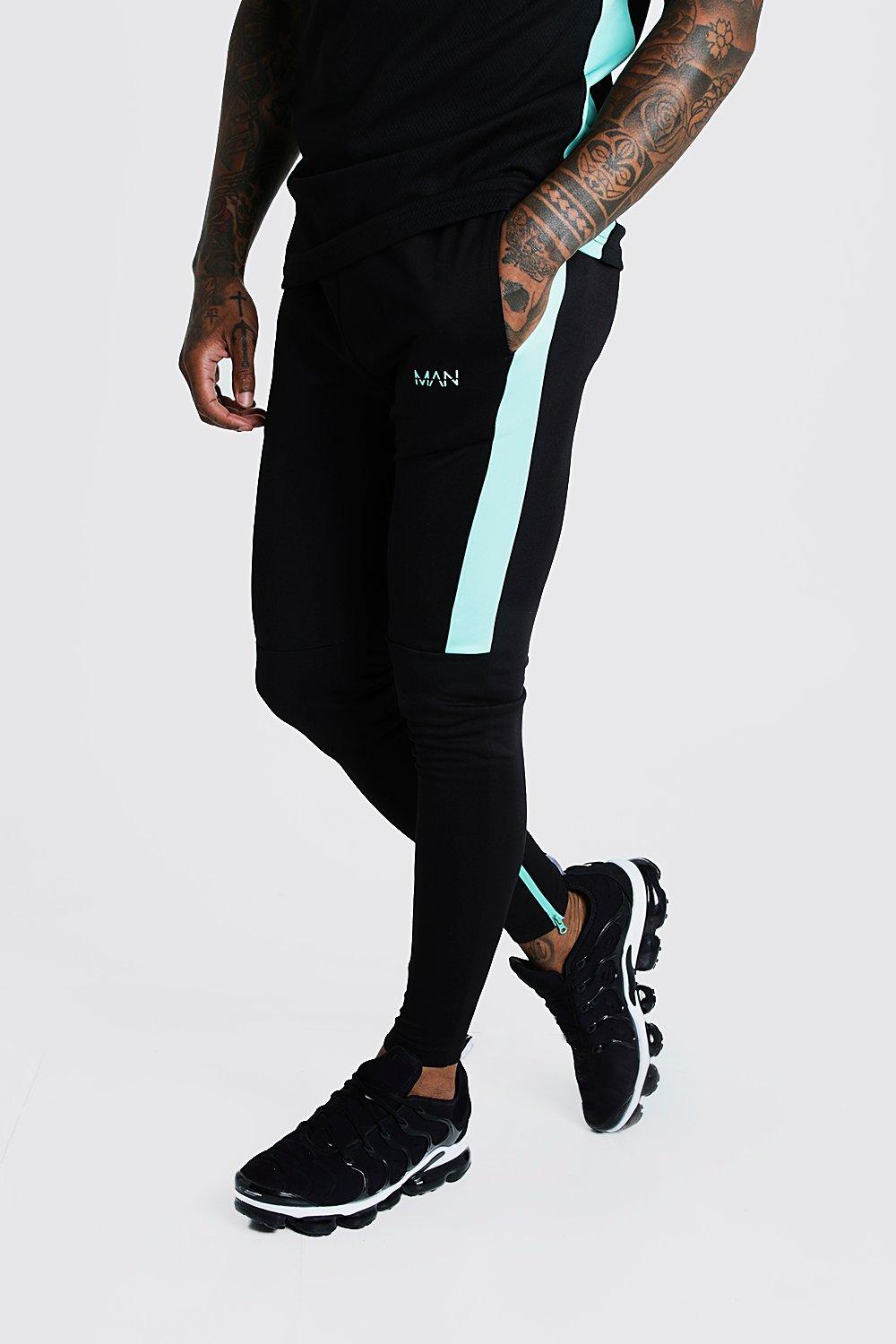 boohooman skinny fit joggers