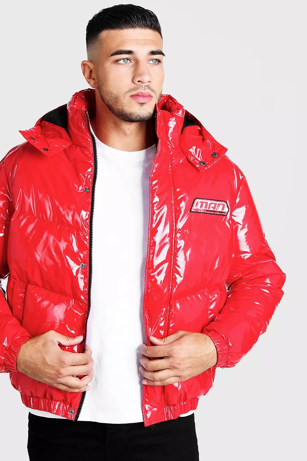 boohooman bubble jacket