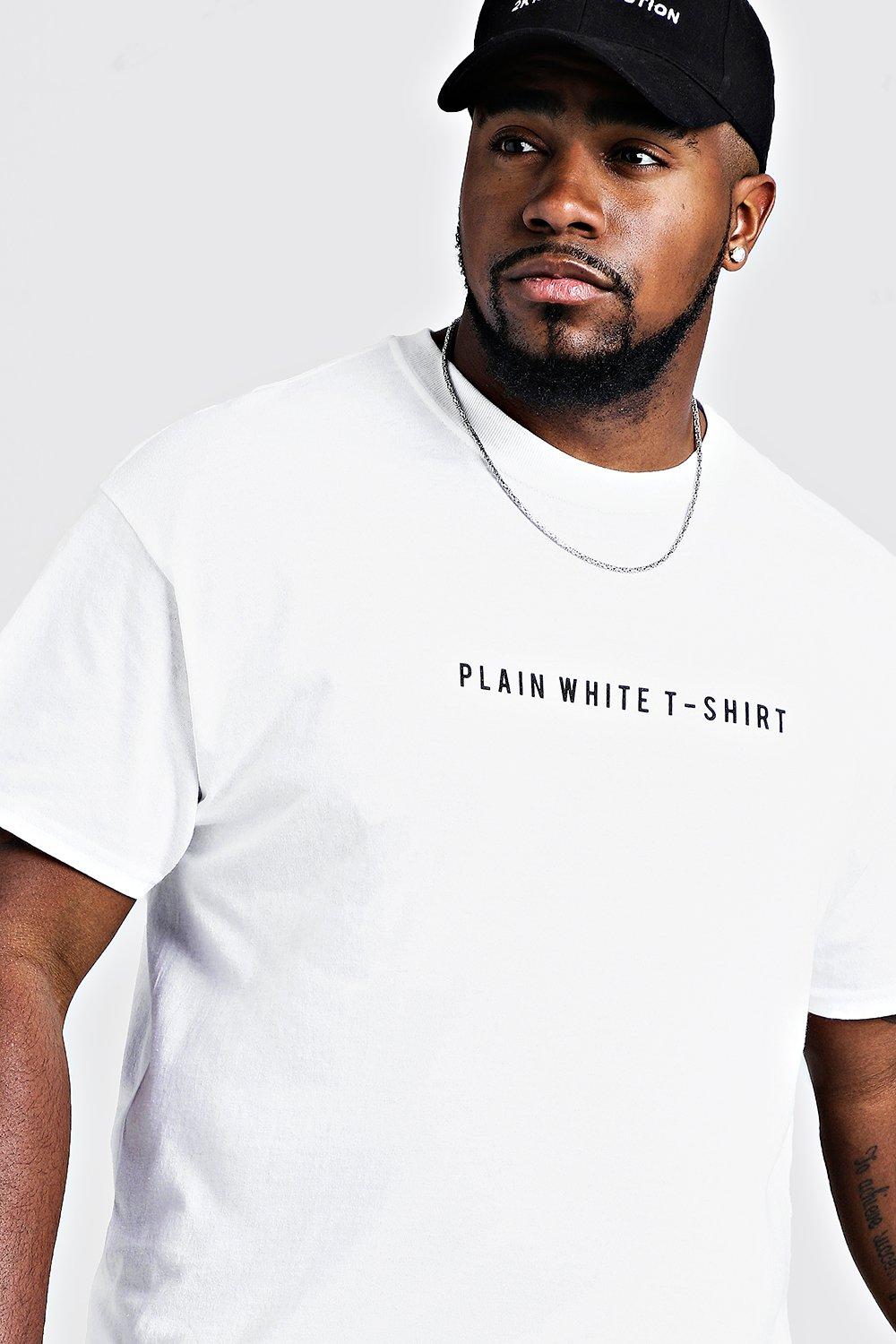 big and tall plain t shirts
