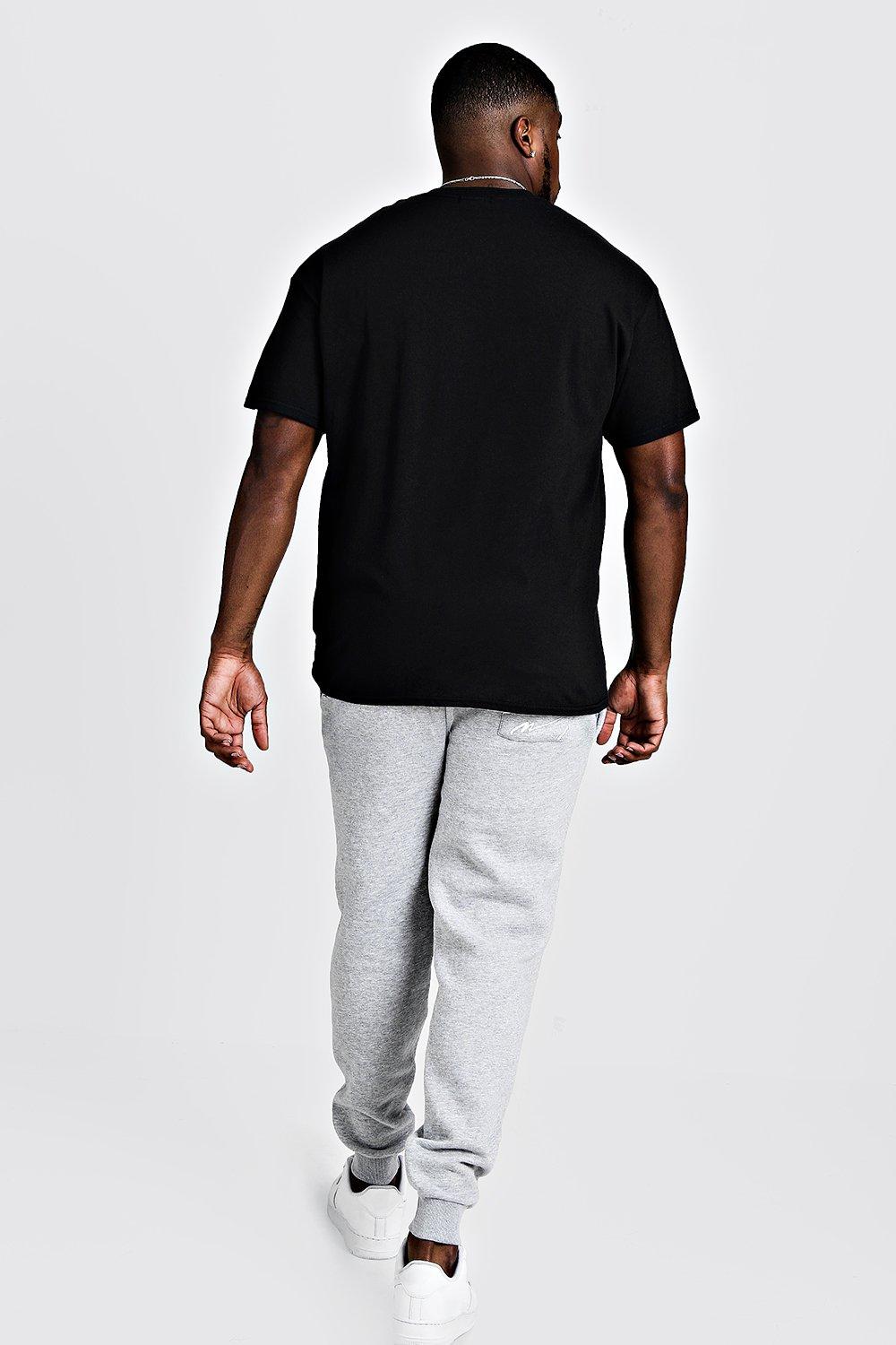 black t shirt plain