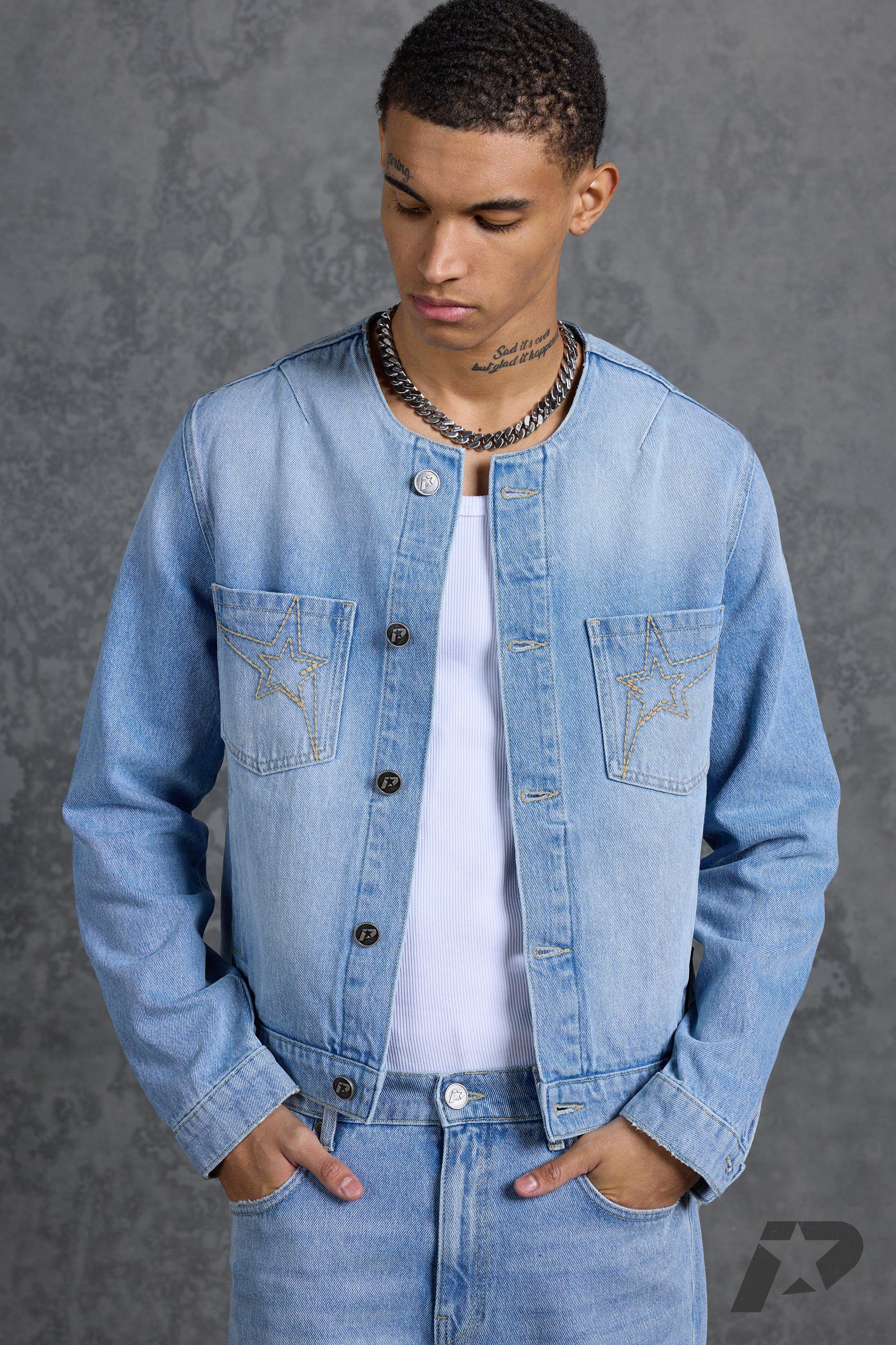jeans and short sleeve shirt