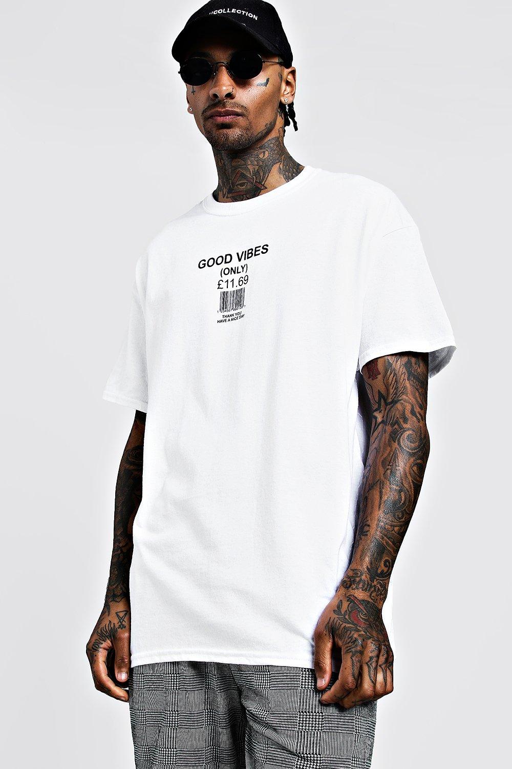 

Футболка оверсайз Good Vibes Cost £, White