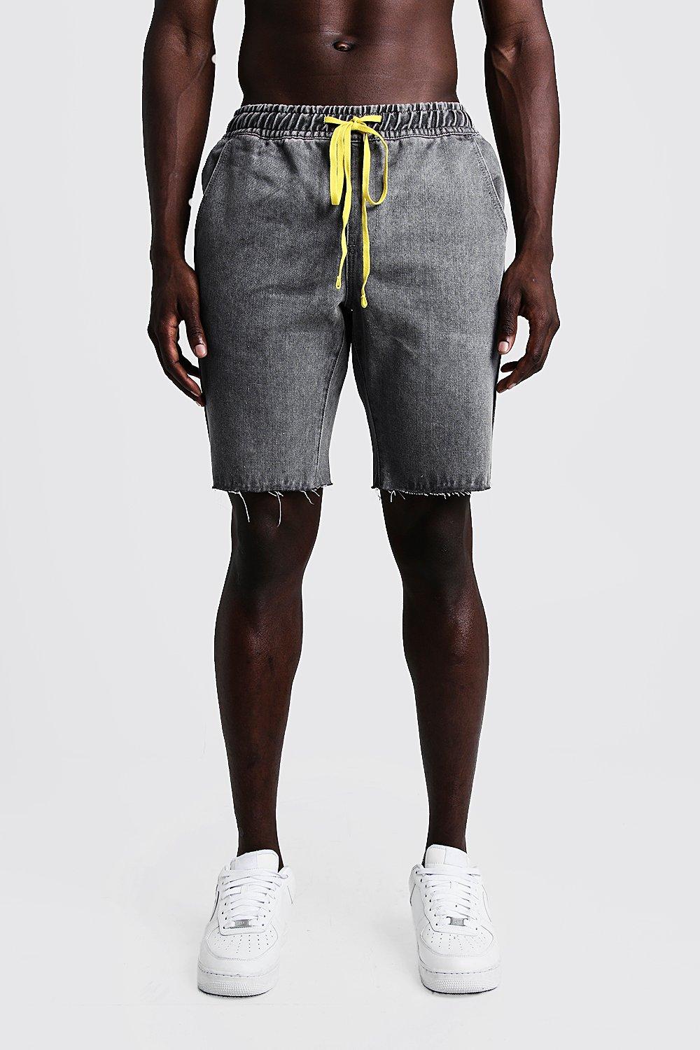 relaxed fit denim shorts
